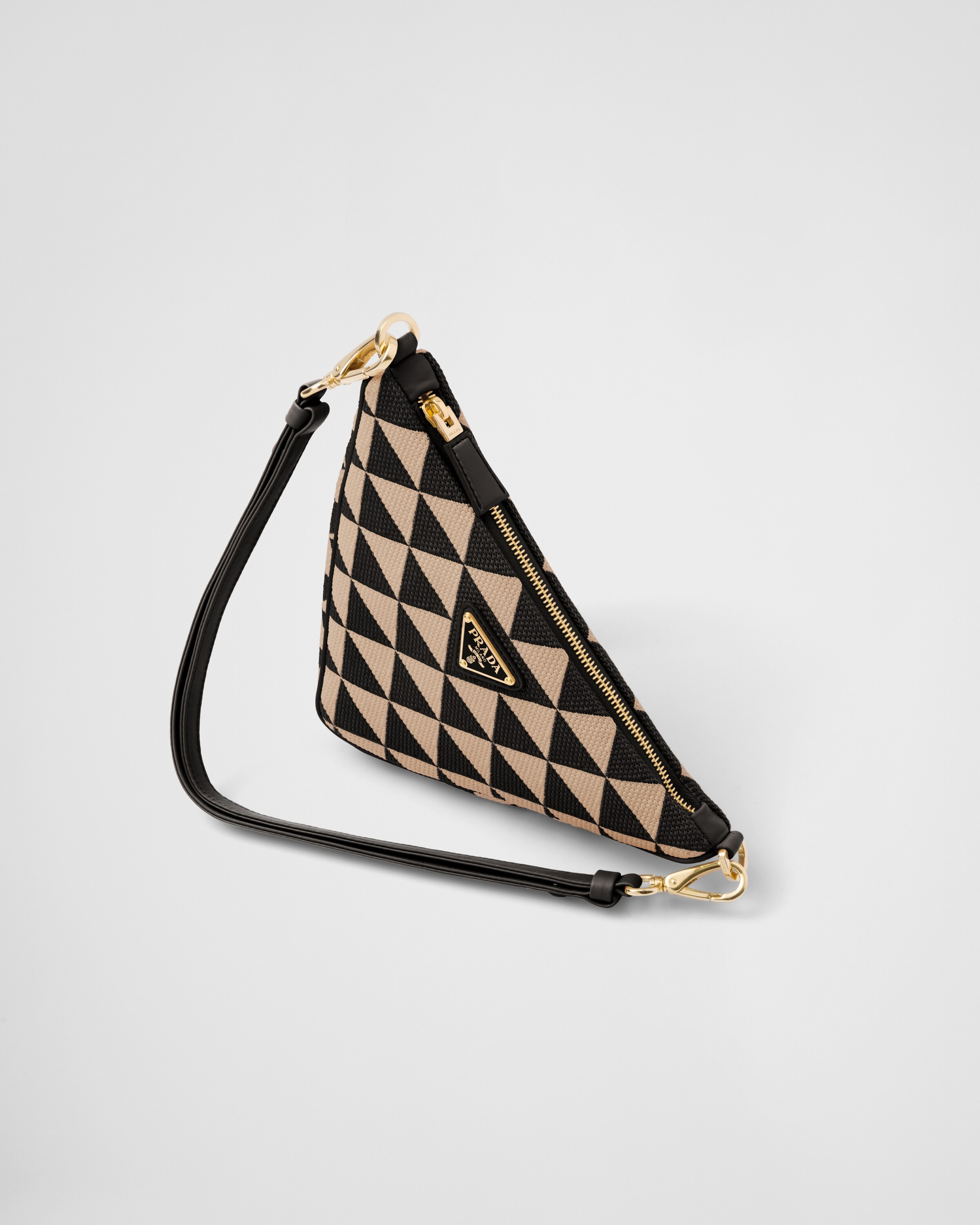 Embroidered jacquard fabric mini-bag - 3