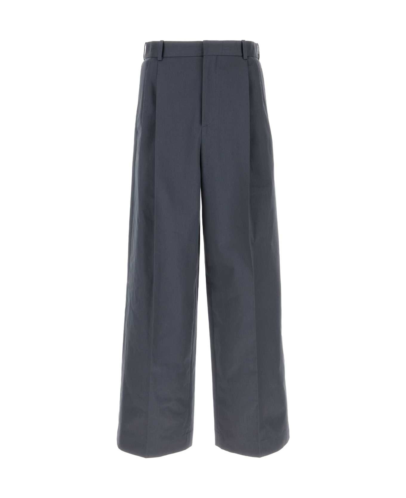 Air Force Blue Cotton Pant - 1