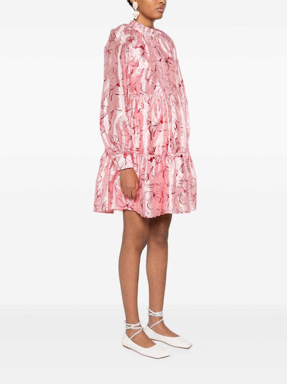 Foil Foliage mini dress - 3