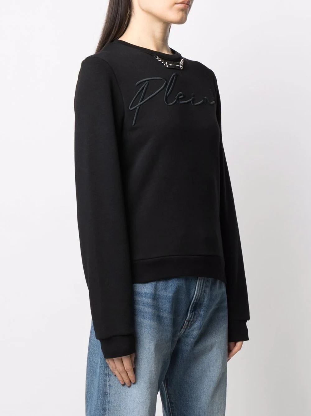 Signature logo-embroidered sweatshirt - 3