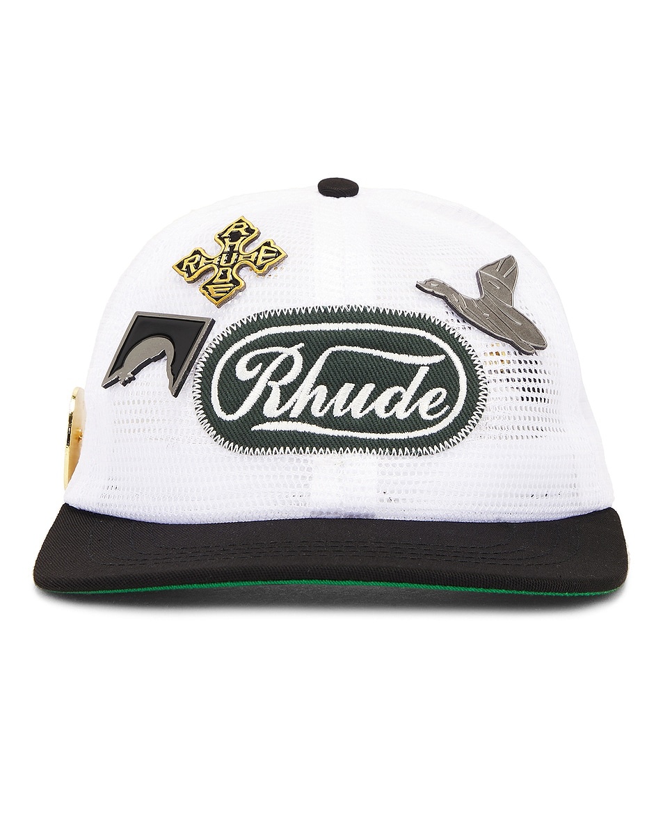 Rhude CRUISE TRUCKER HAT メッシュキャップ Rhude Cruise Trucker Hat in Creme – SVRN