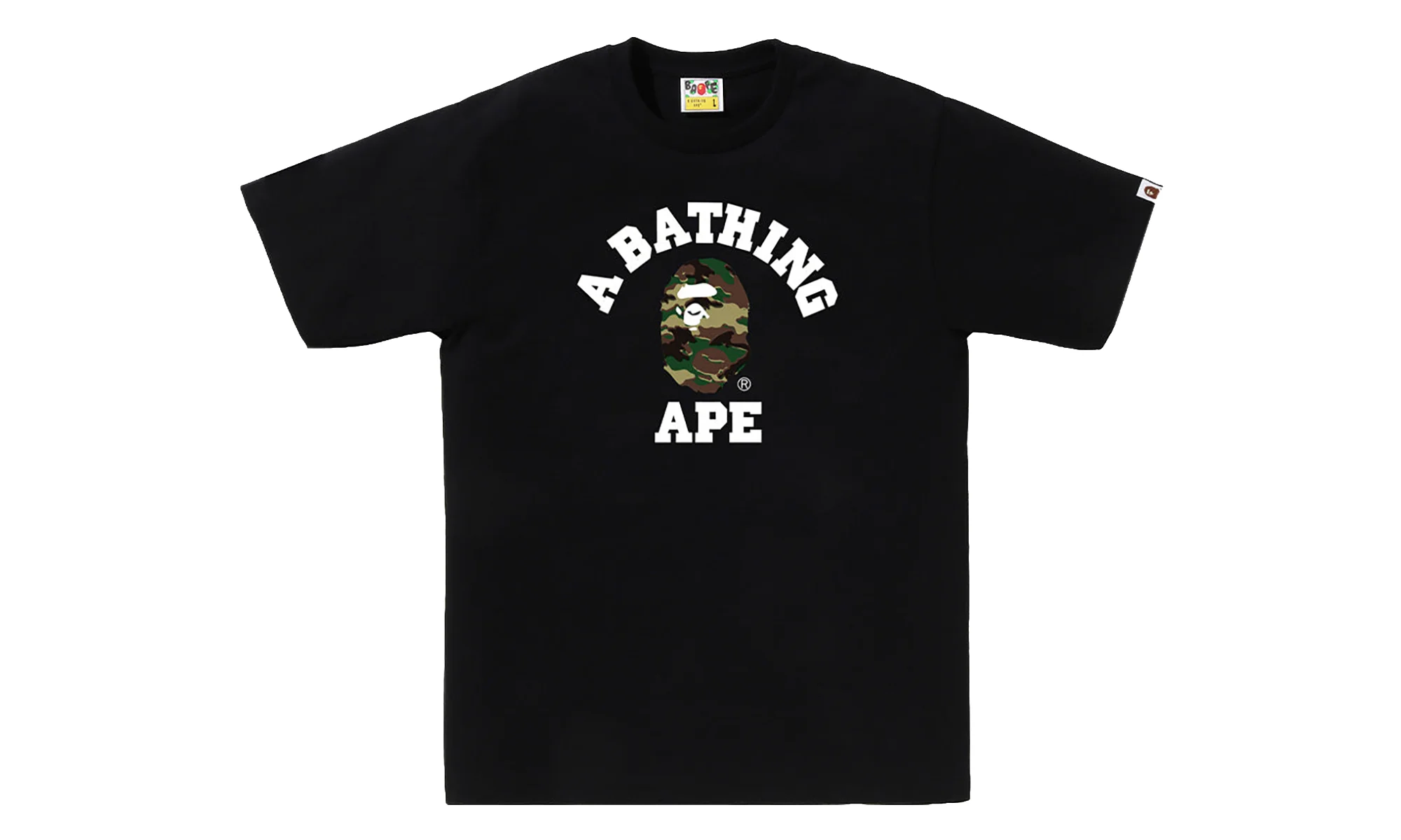 Glitch Woodland Camo College Tee "Black / Green Camo" 0ZXTEM031101Q BKM - 1