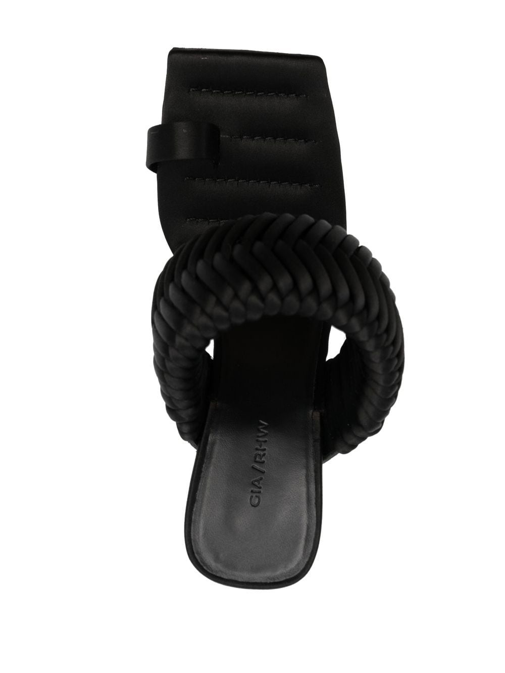 115mm leather heeled sandals - 4