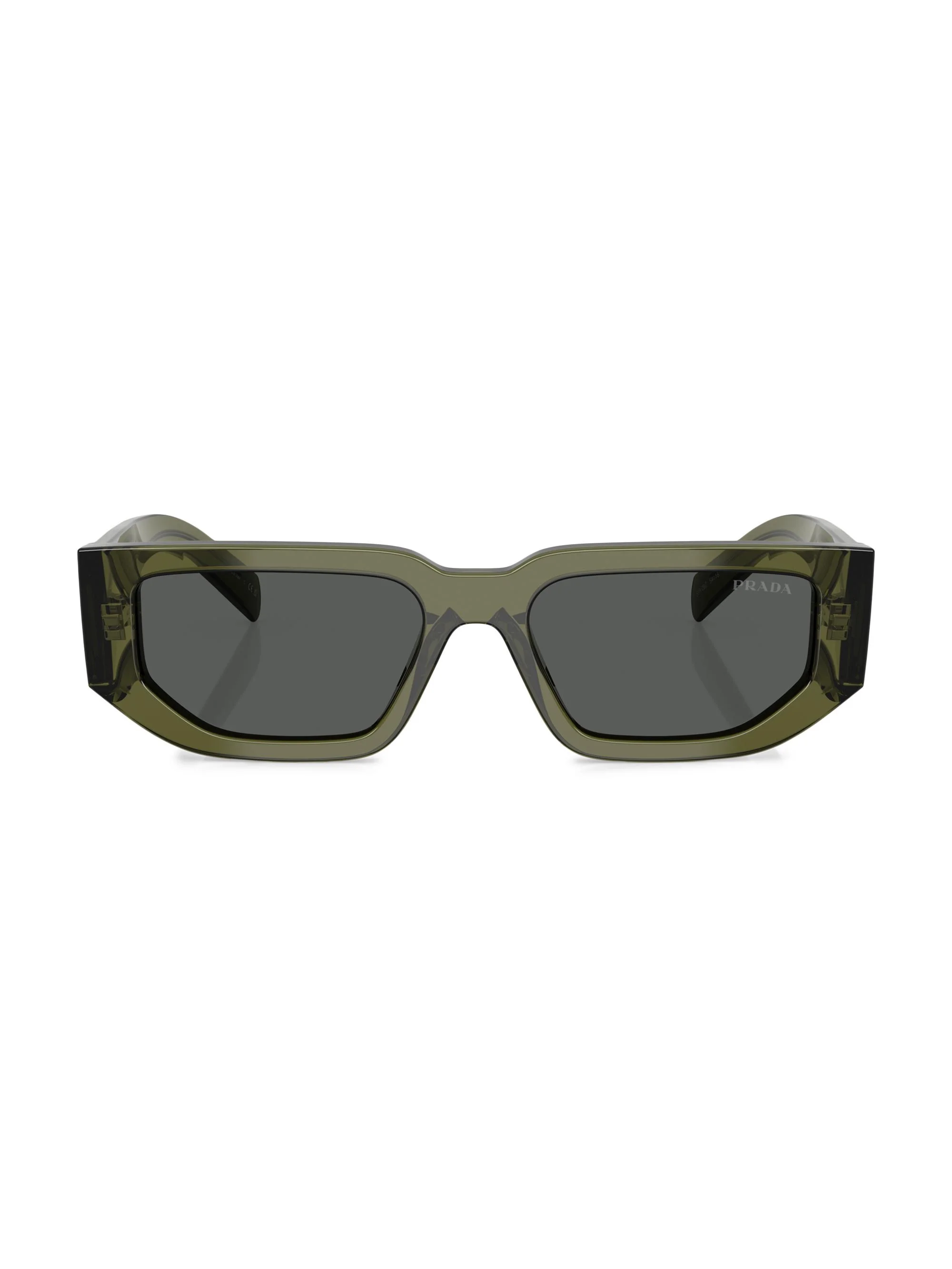 Men's 54MM Rectangular Sunglasses - Grey Green - 1