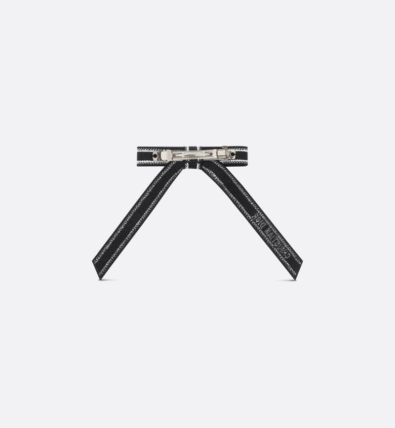 Christian Dior Embroidered Dior Twist Bow 4