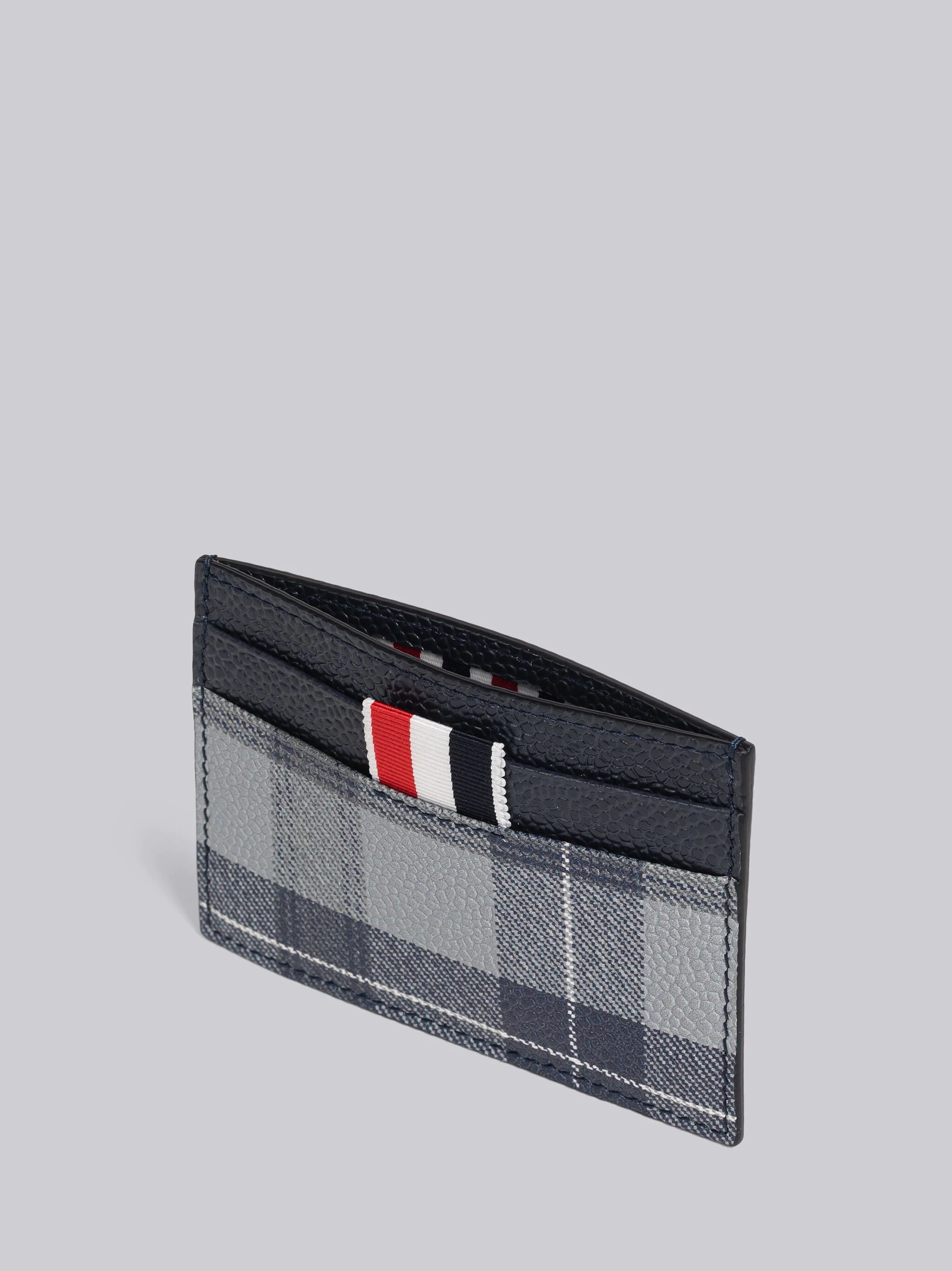 Tartan Pebble Grain Leather Single Card Holder - 3