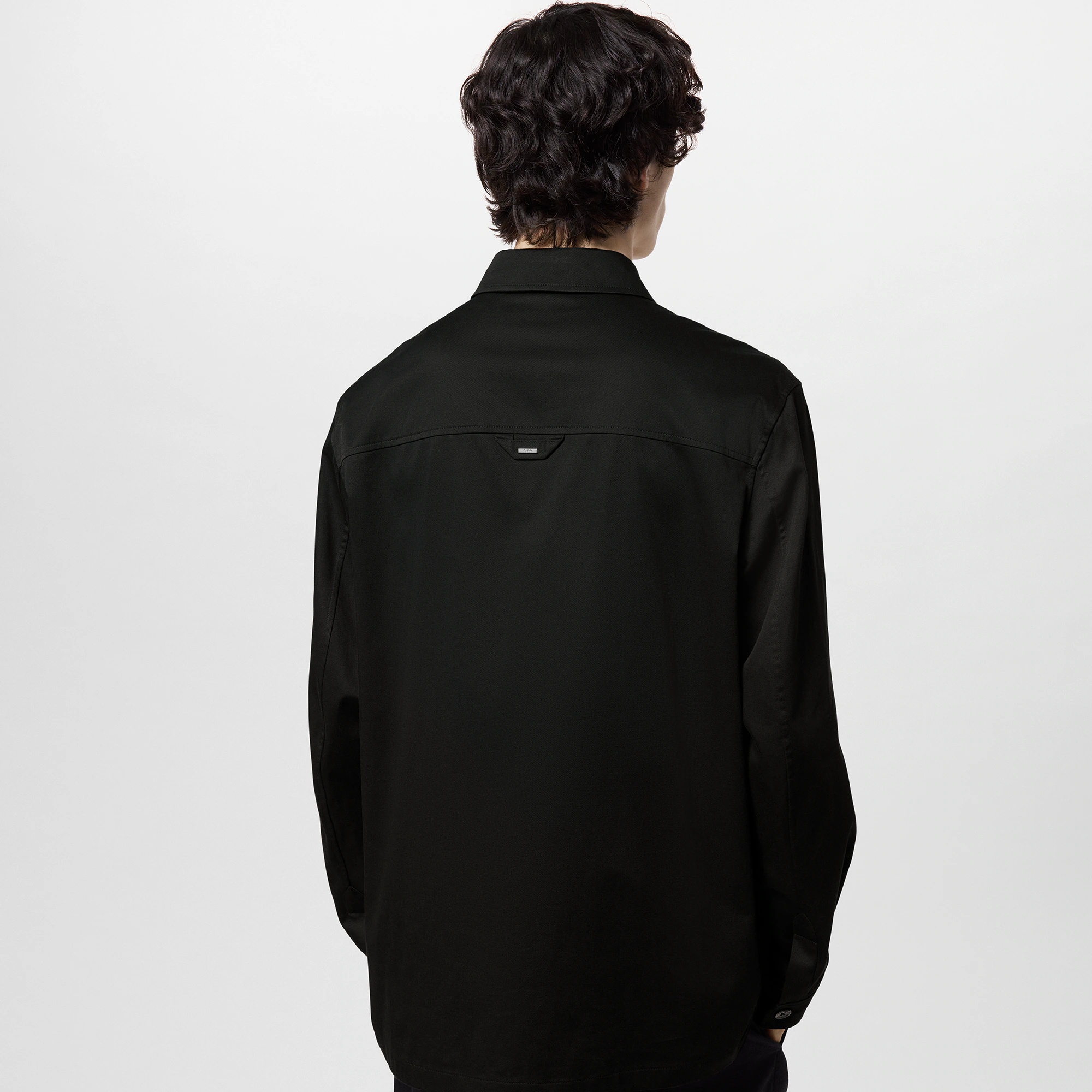 Flocked Casual Cotton Overshirt - 2