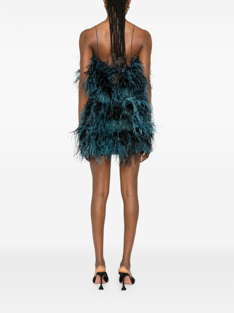 feathered mini dress 4