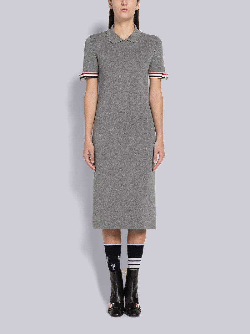 Double Face Cotton Bow Armband Pencil Dress 1