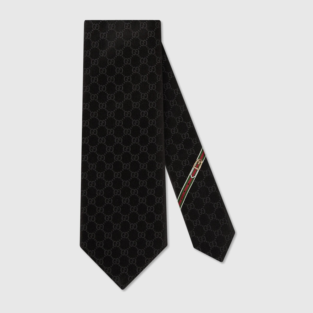 GG pattern silk tie - 1