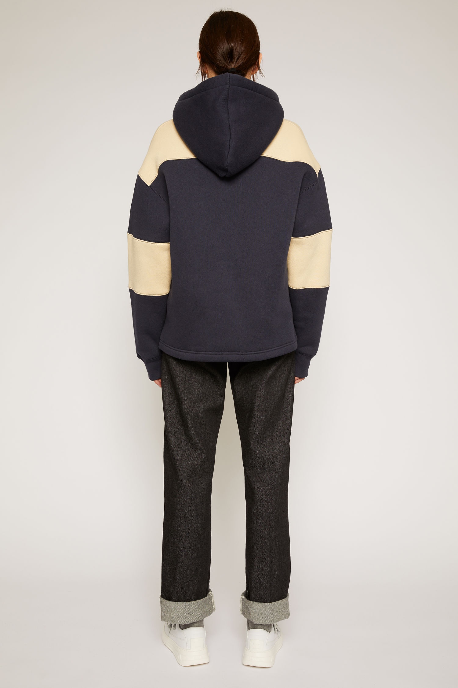 Hooded rugby sweatshirt navy - 3