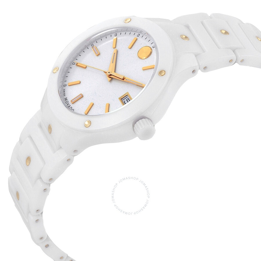 Movado - Movado SE Quartz White Dial Ladies Watch 0607740 - 2