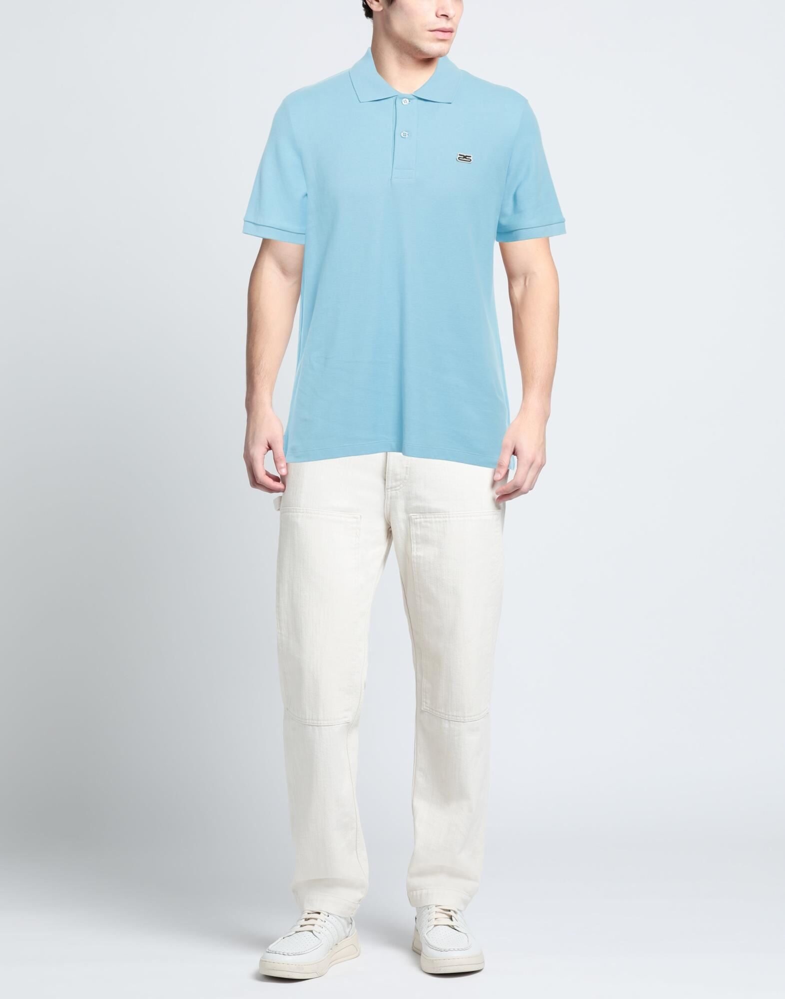 Light blue Men's Polo Shirt - 2