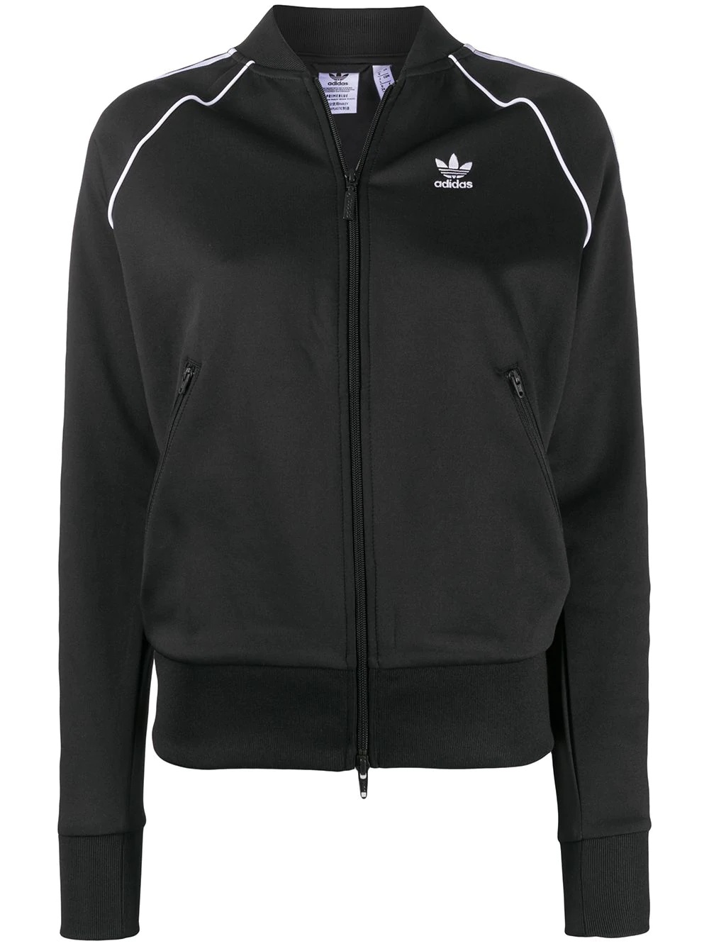 zipped track sweatshirt - 1