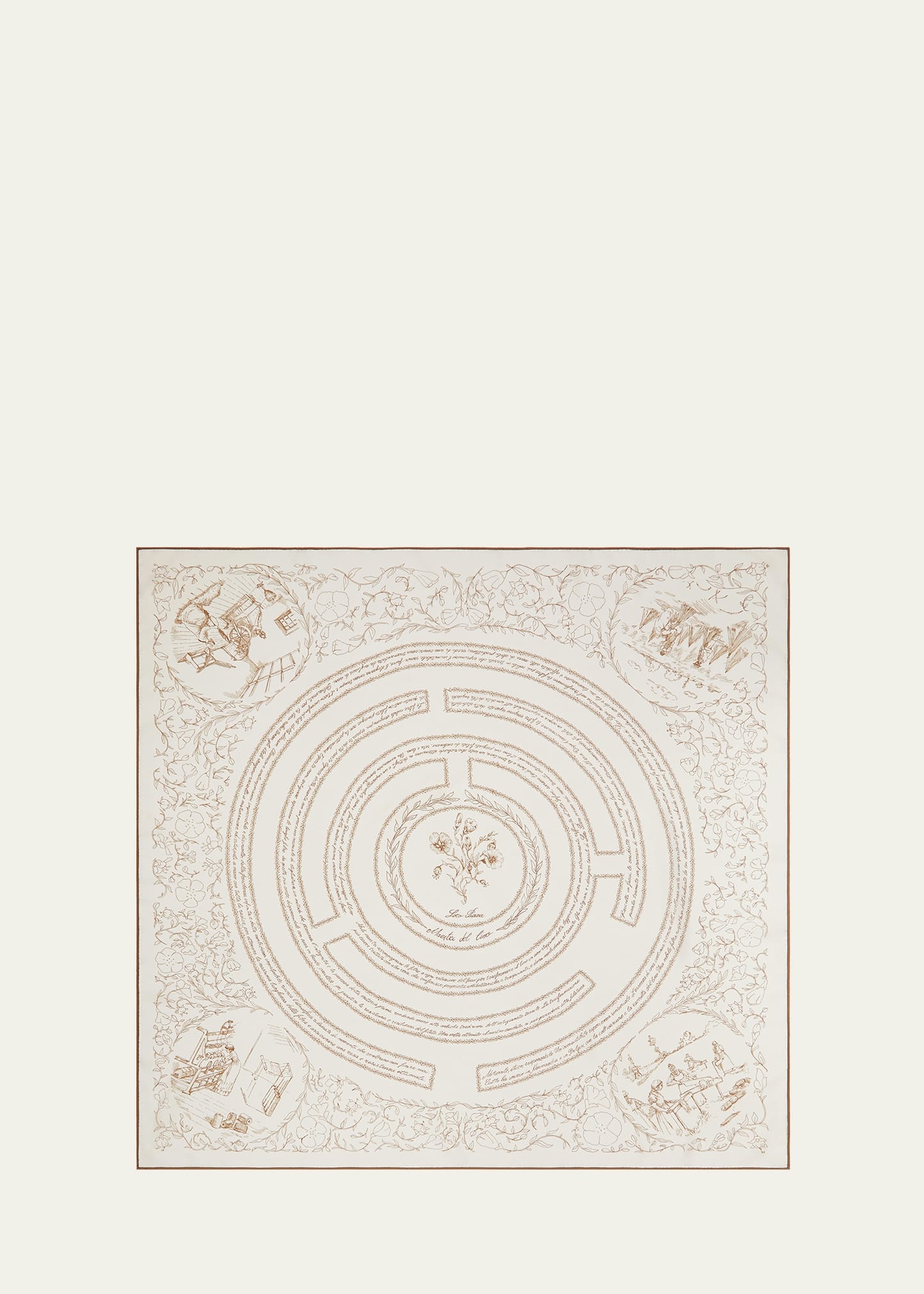 Maestri del Lino Printed Foulard - 1