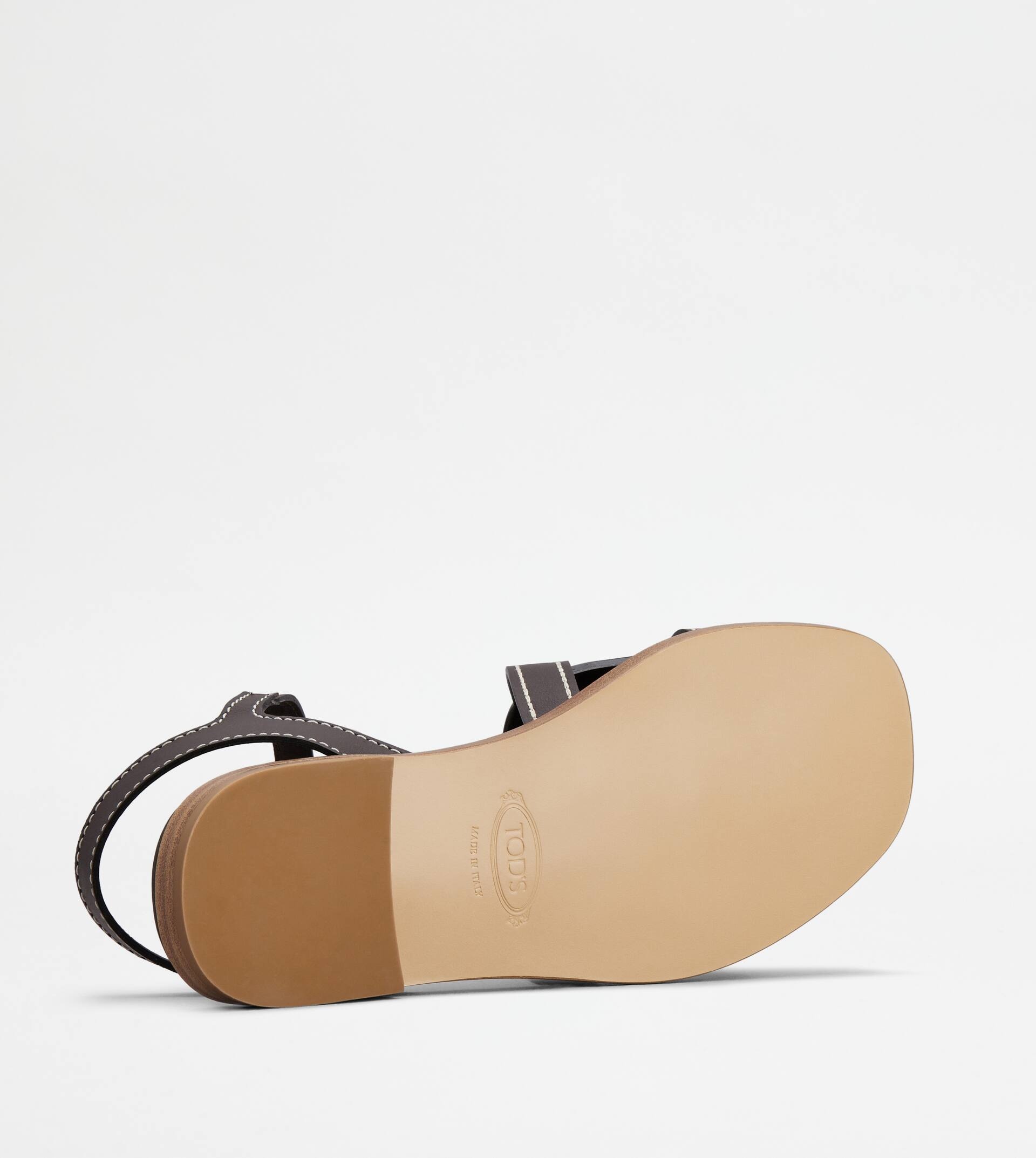 KATE SANDALS IN LEATHER - BROWN - 5