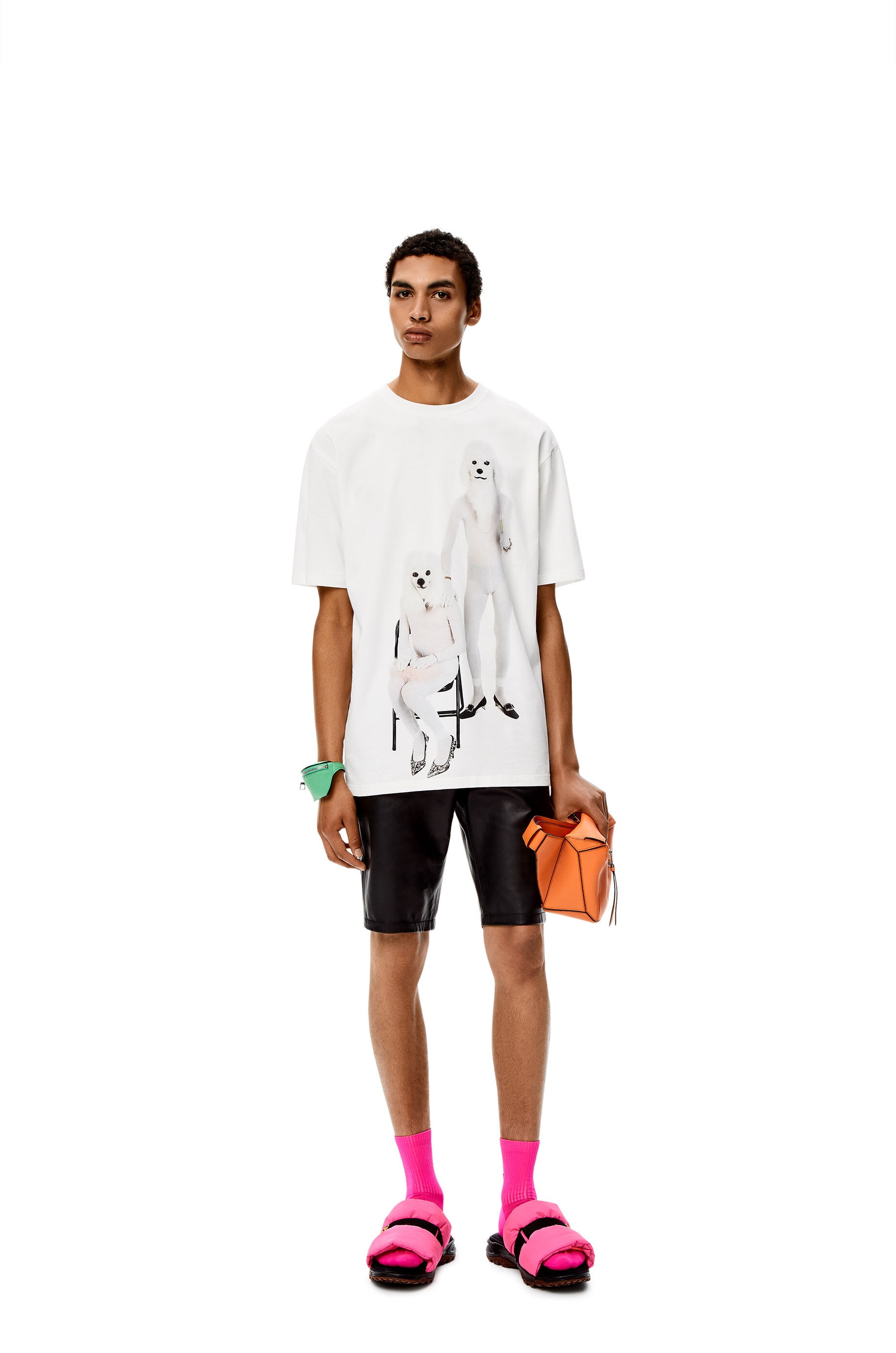 Twin dog print T-shirt in cotton - 2