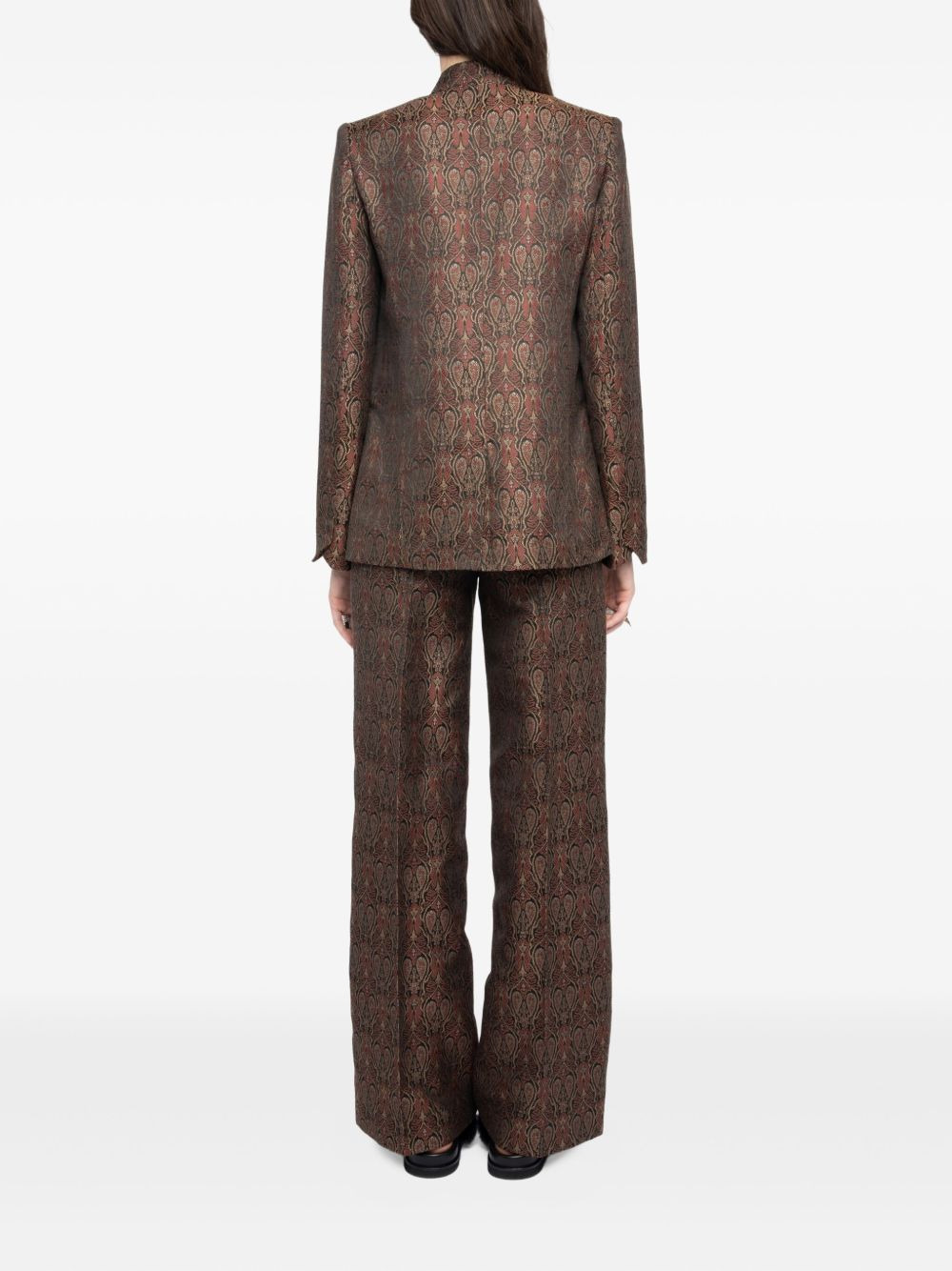 Verysa paisley-print mandarin-collar blazer - 3
