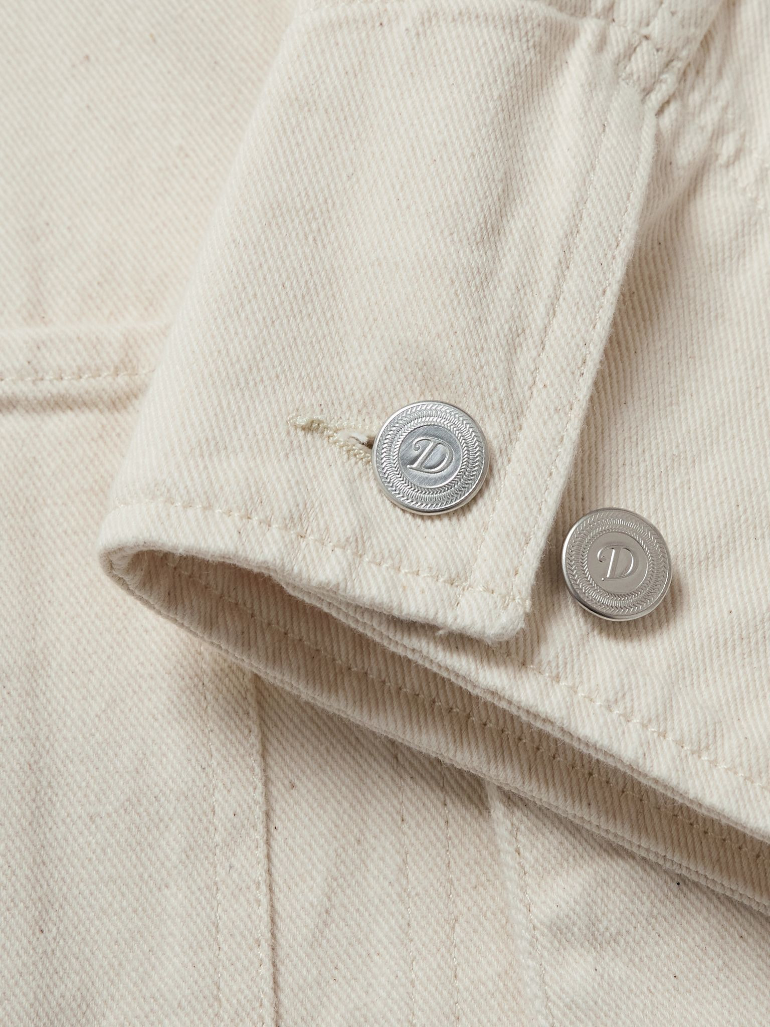 Corduroy-Trimmed Cotton-Twill Chore Jacket Stone - 6