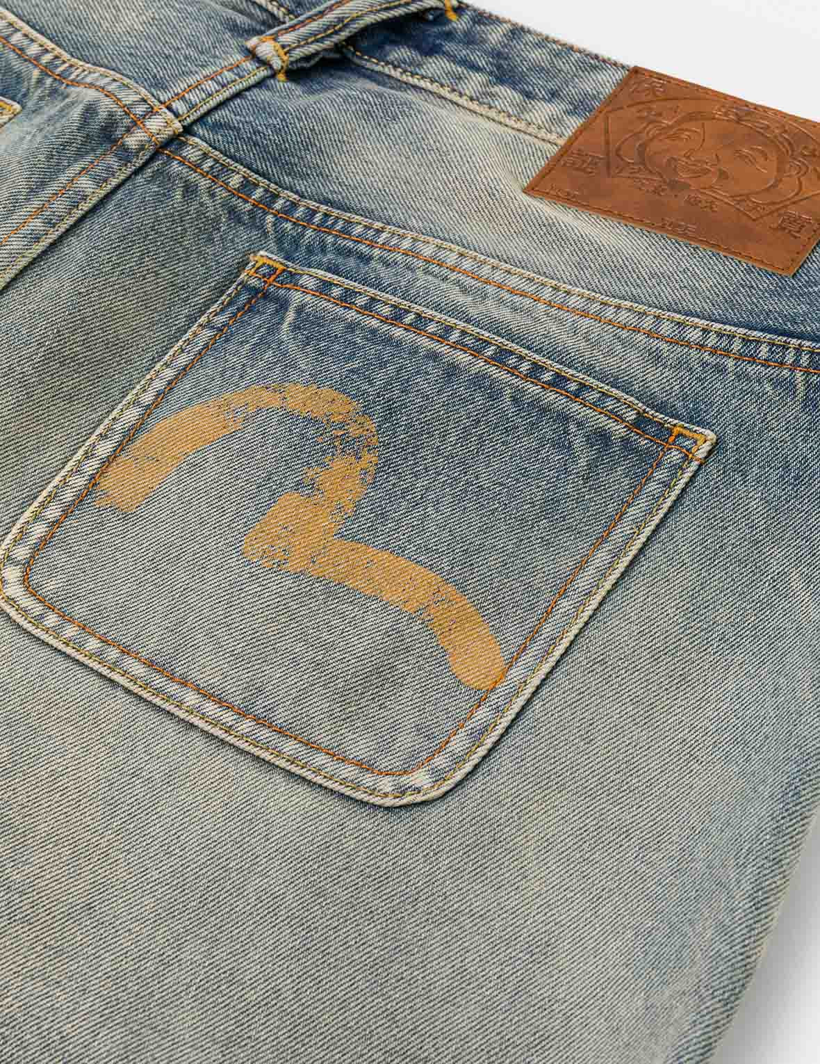 Distressed Seagull Print Regular Fit Denim Jeans - 5
