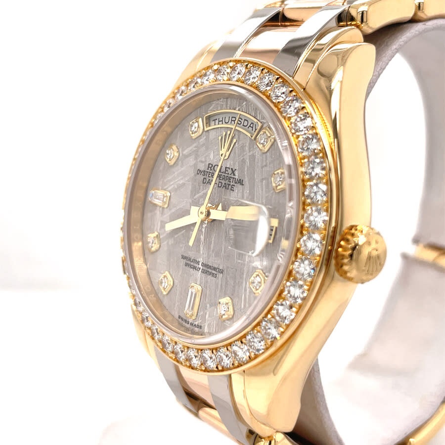 Pre-owned Rolex Day Date Automatic Diamond Men's Watch 18948 MTDPM - 4