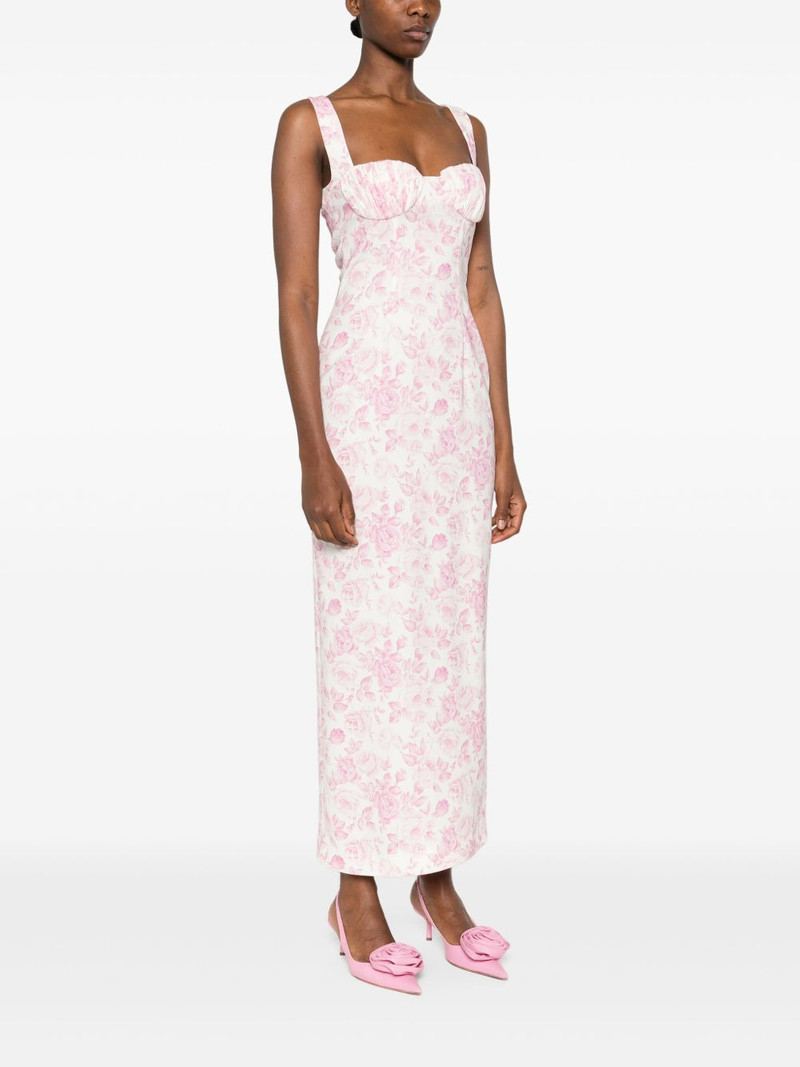 rose-print maxi dress 3