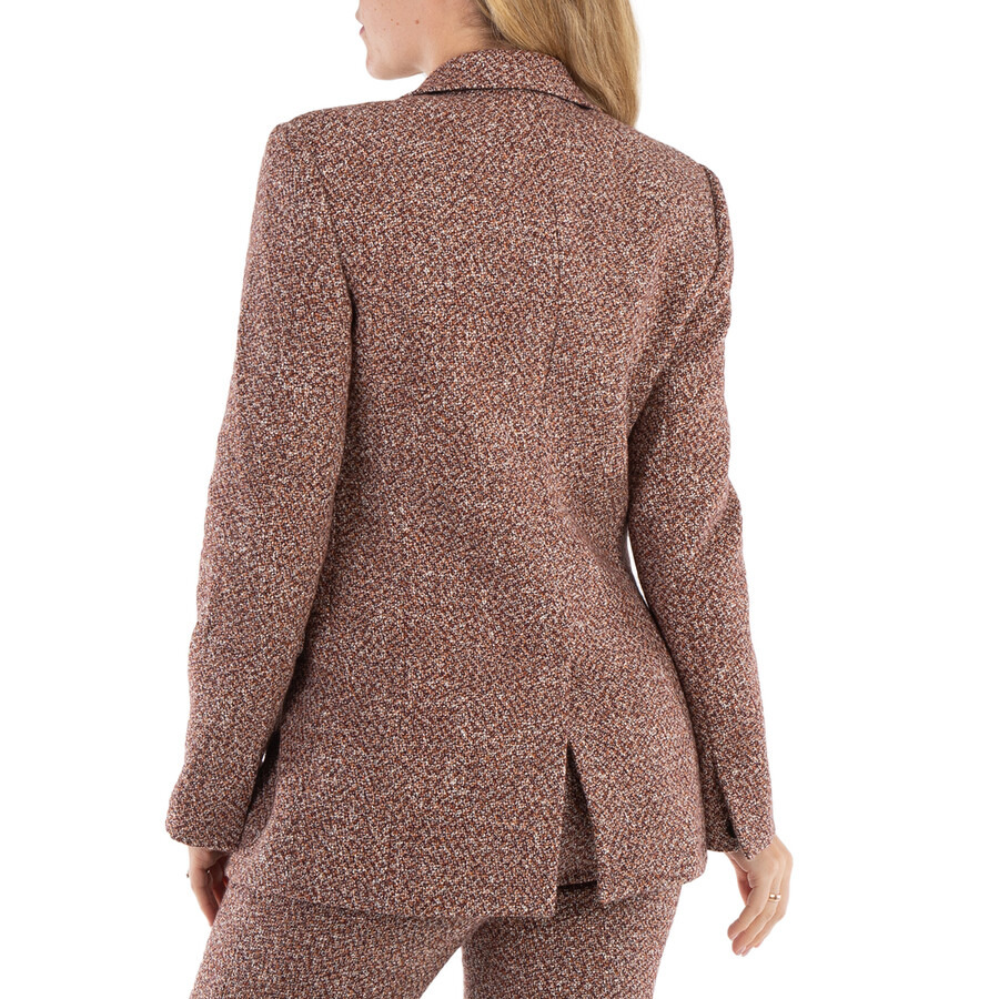 Chloe Ladies Tweed Knit Tailored Blazer Jacket - 5