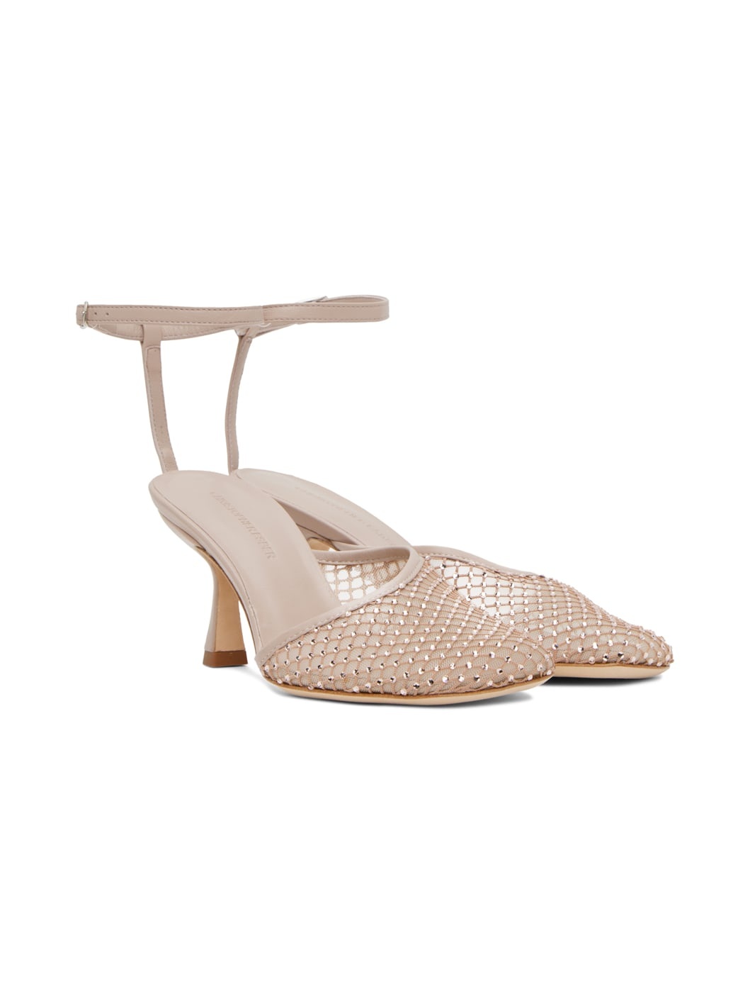 Beige Minette Veil Heels - 4