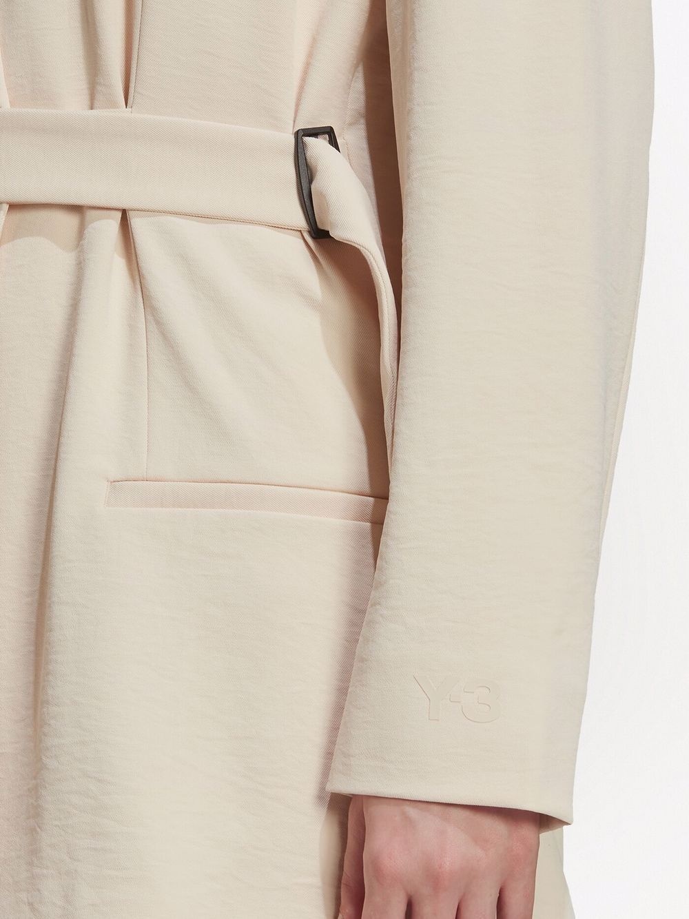 oversized-belted blazer - 8