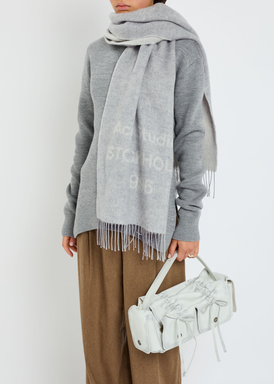 Acne Studios Venus Logo-intarsia Wool Scarf - 2