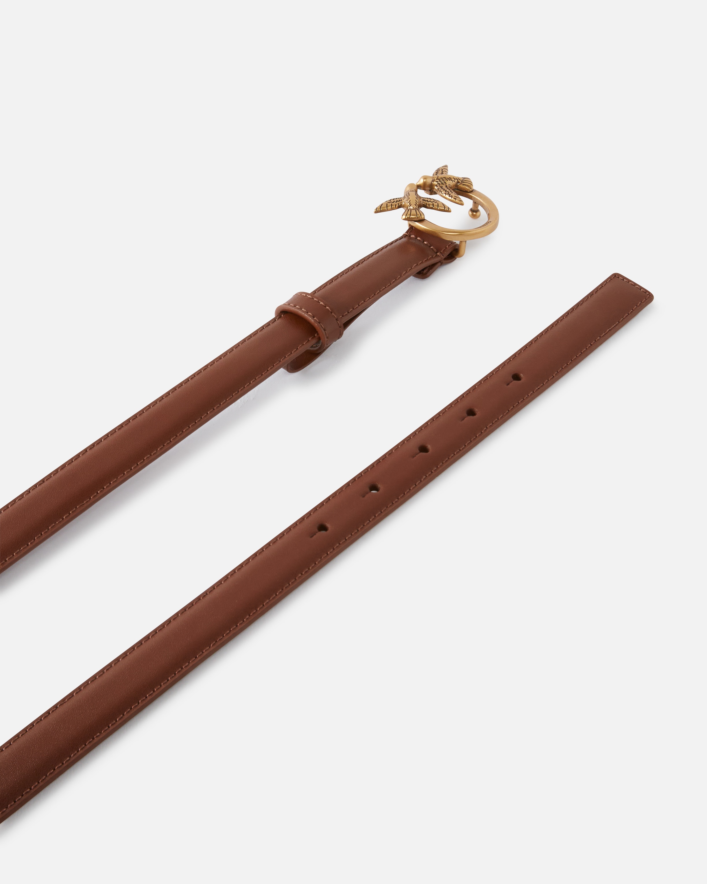 LOVE BIRDS THIN LEATHER BELT 2CM - 3