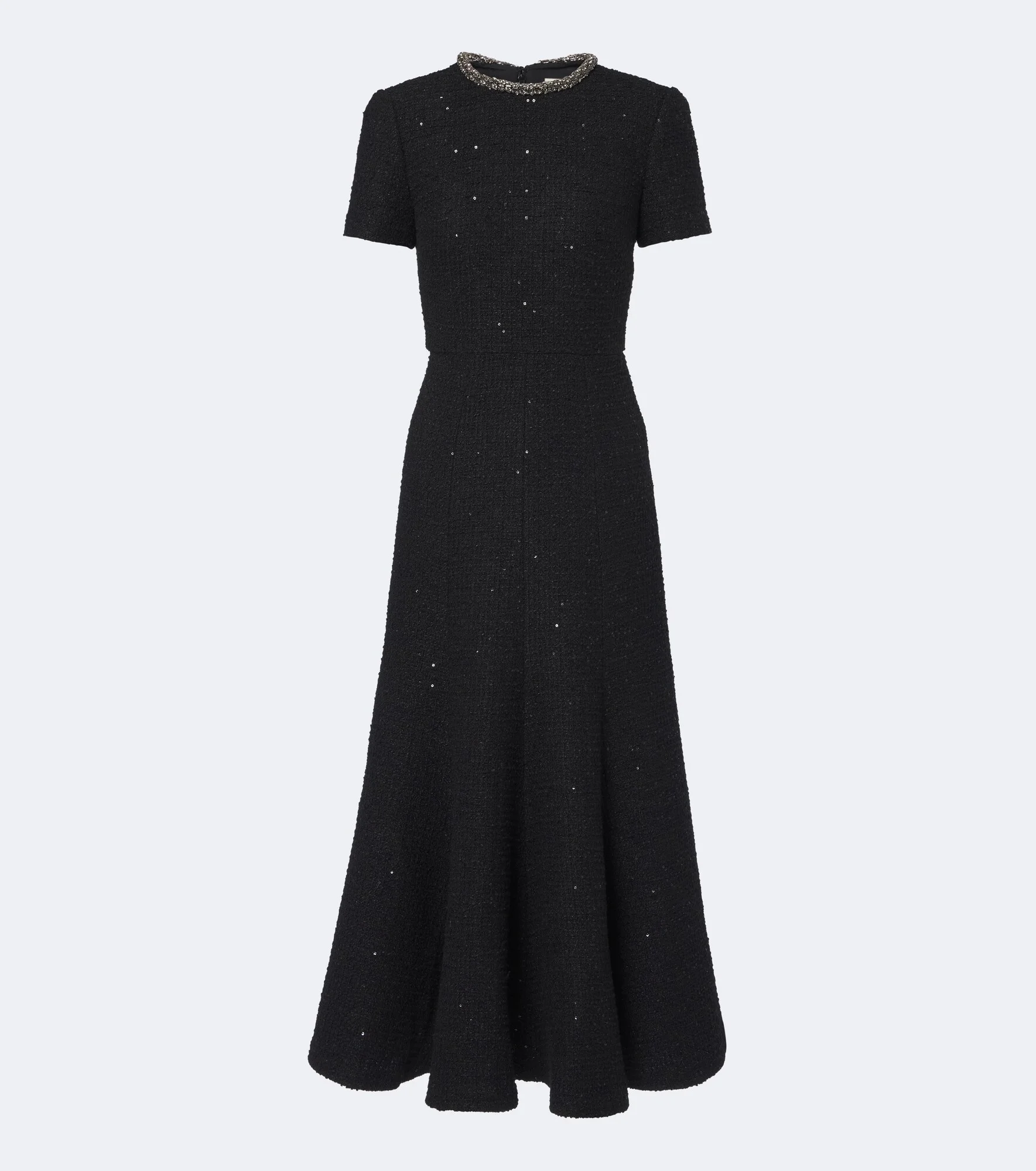 Embellished bouclé cocktail dress - 1