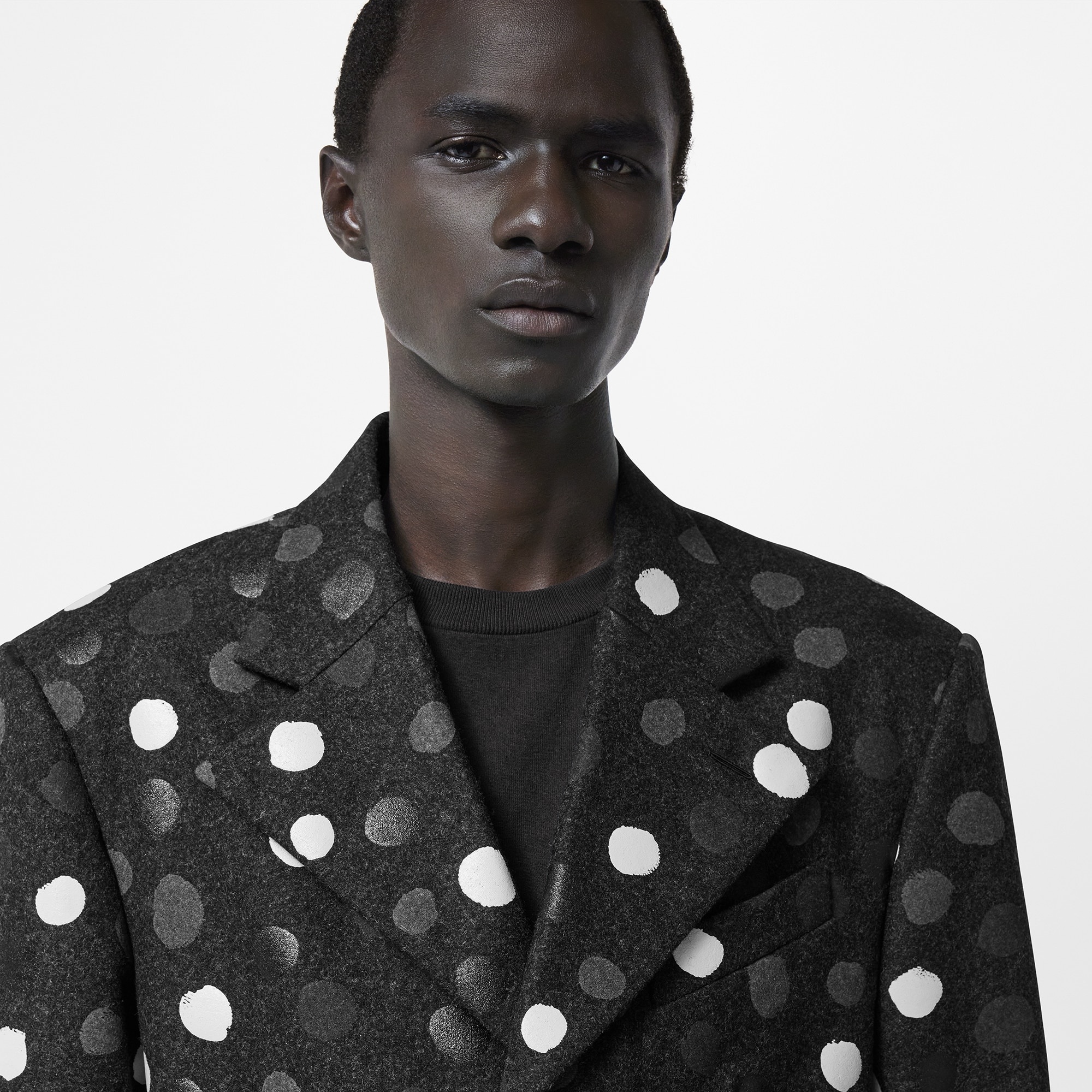 LV x YK Painted Dots Printed Coat - 4