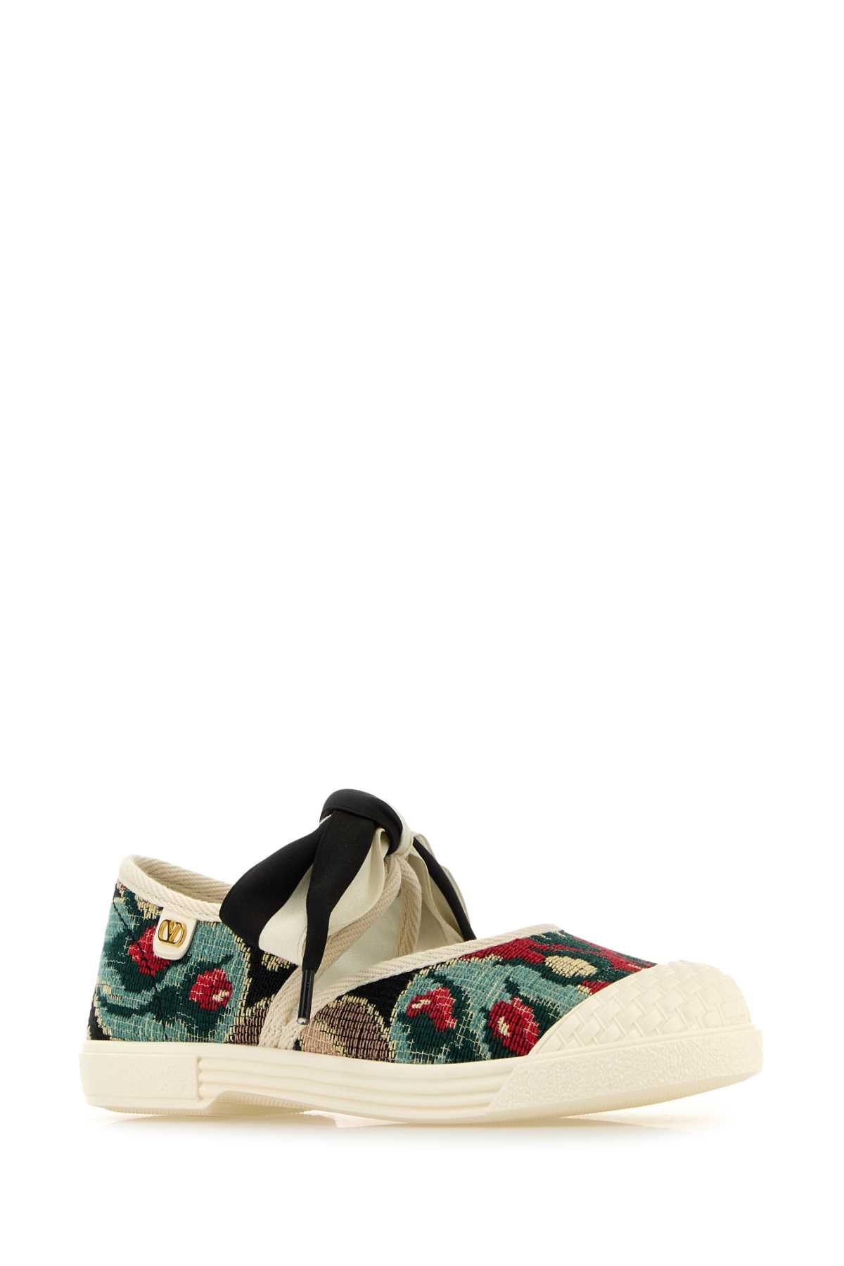 Valentino Garavani Women Embroidered Canvas Bay By Bay Slip Ons - 2