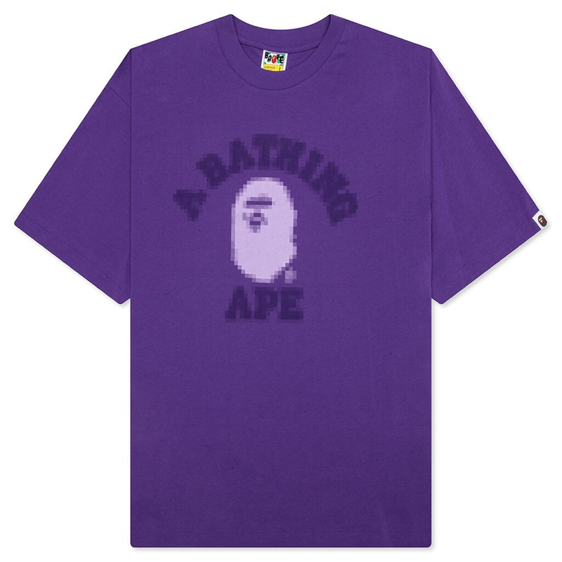 PIXAL COLLEGE RELAXED FIT TEE - 퍼플 - 1