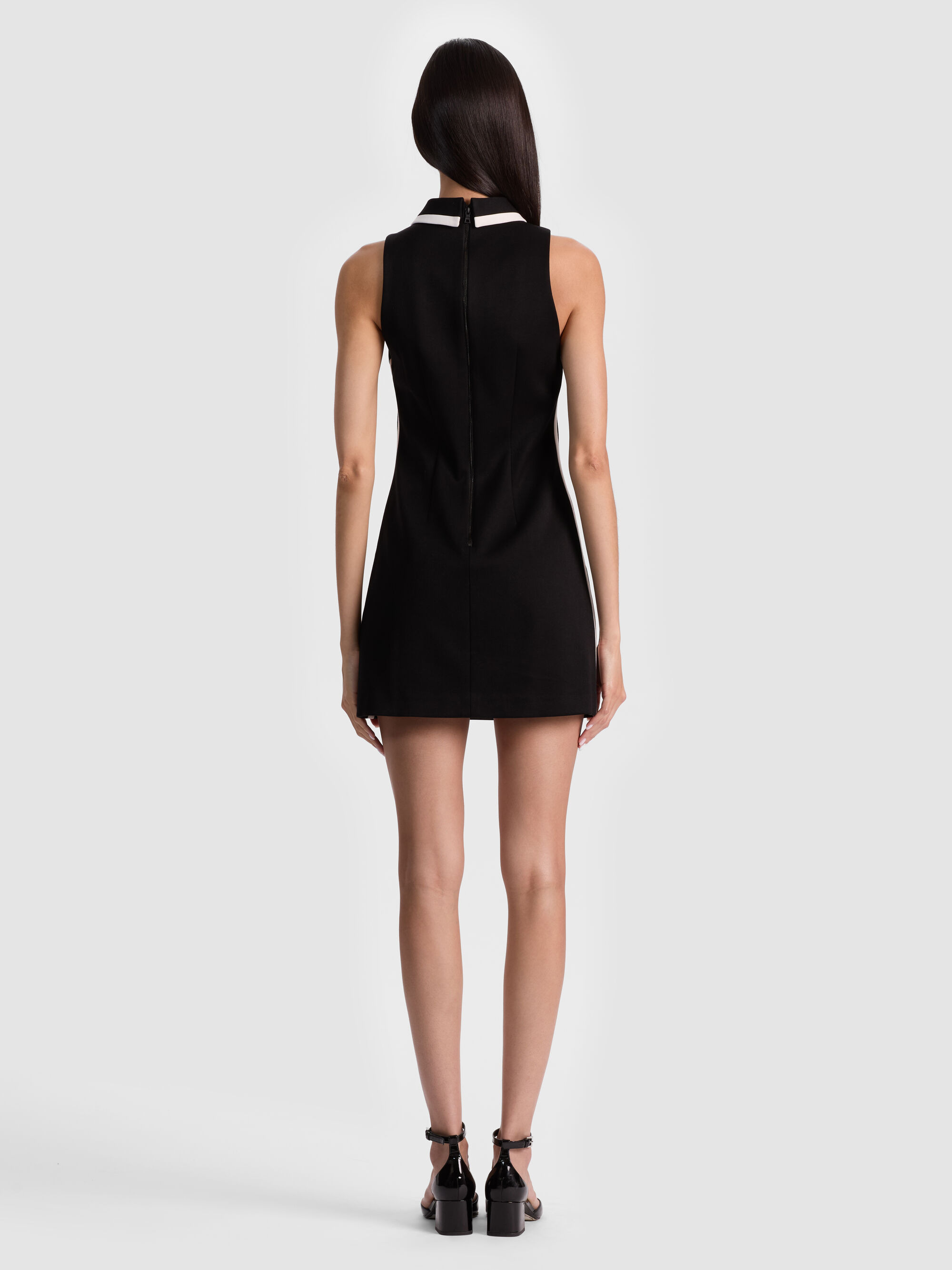 VELIA COLLARED MINI DRESS - 4