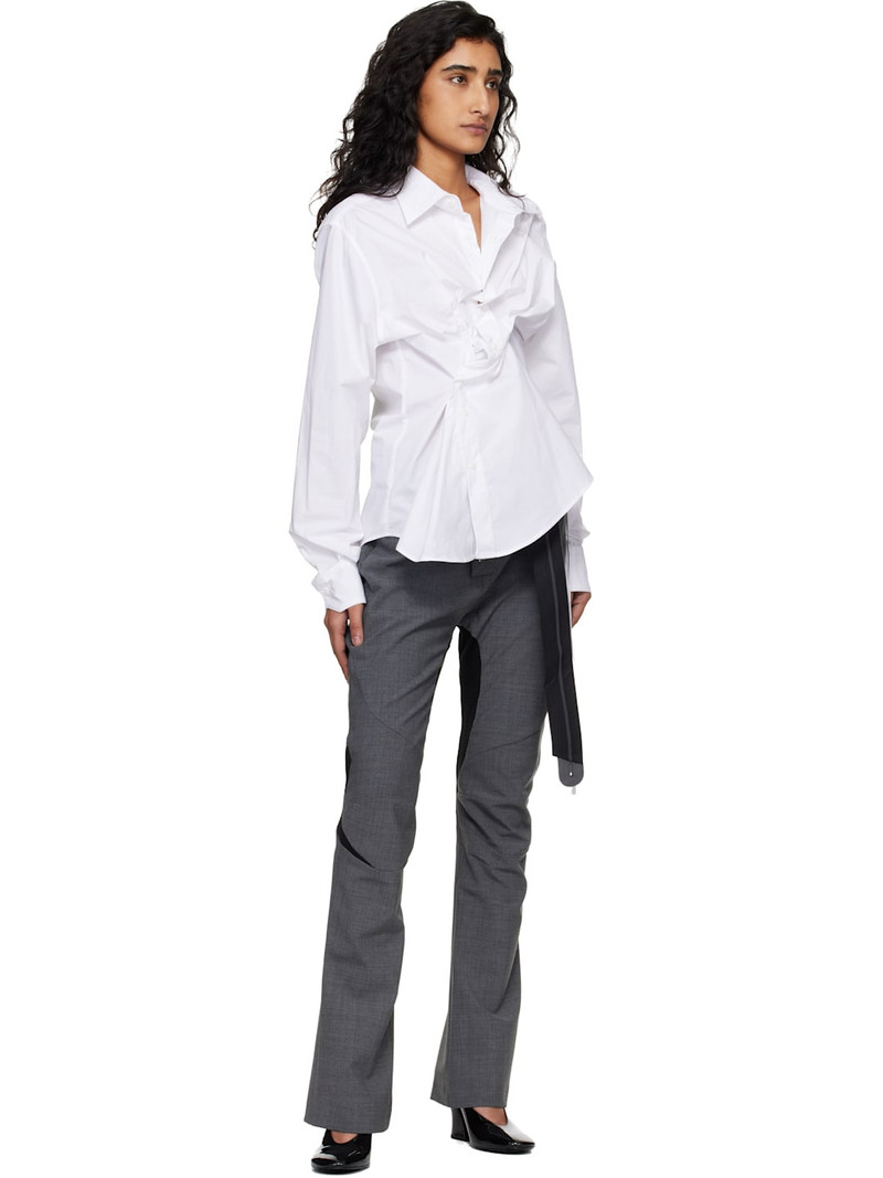 OTTOLINGER Gray Slim Multiline Suit Trousers outlook