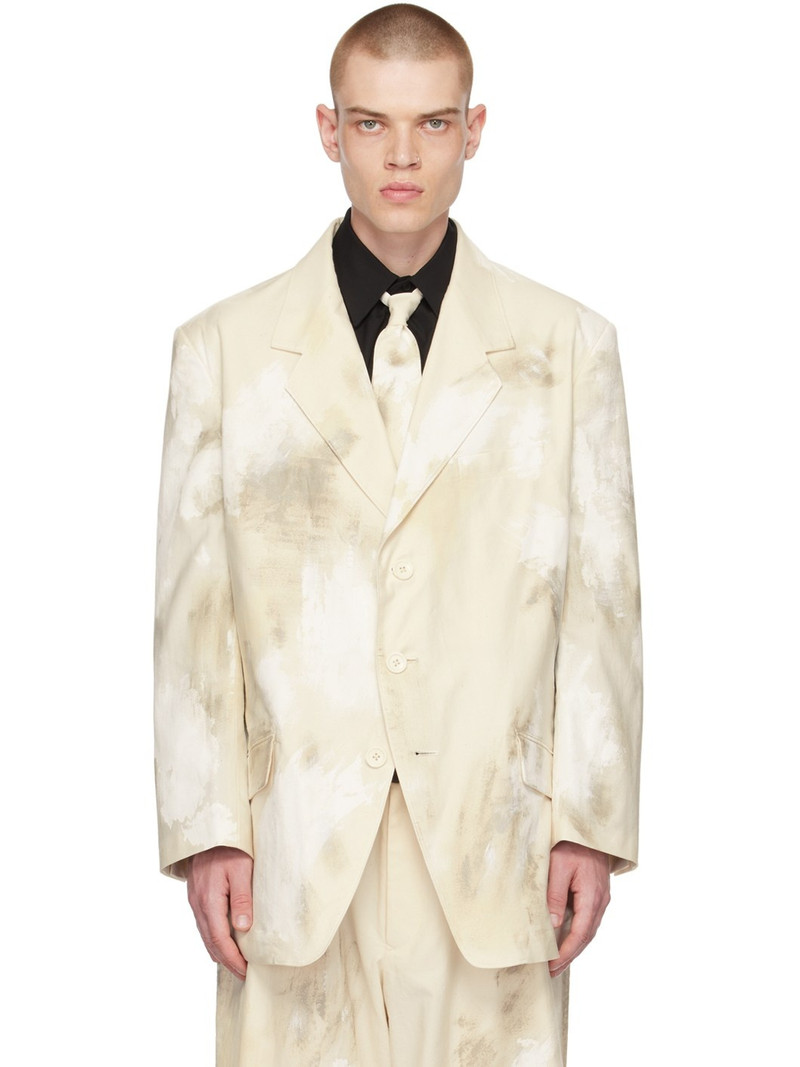 Off-White Printed Blazer - 1