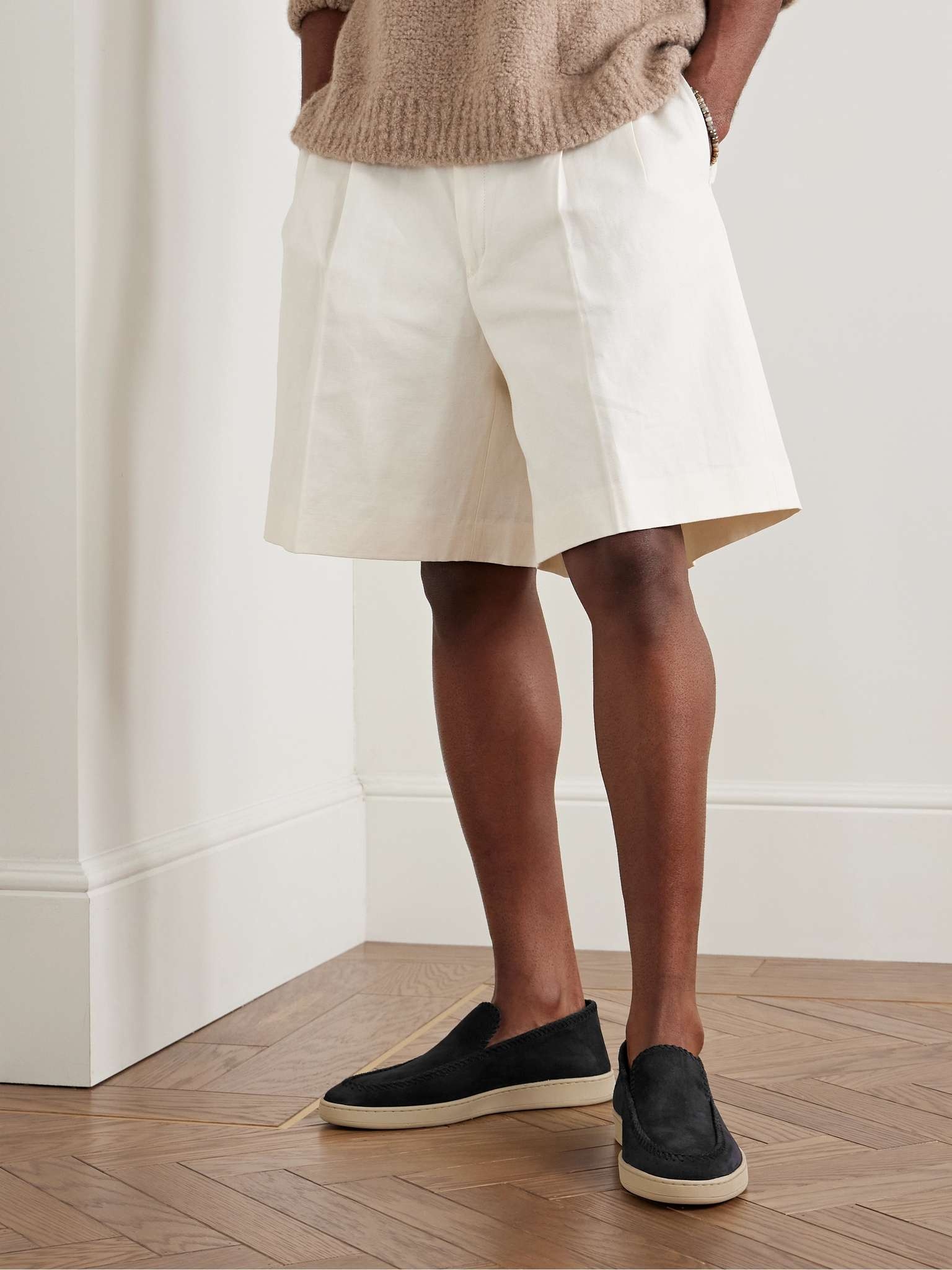 Herbie 011 Whipstitched Suede Loafers - 2