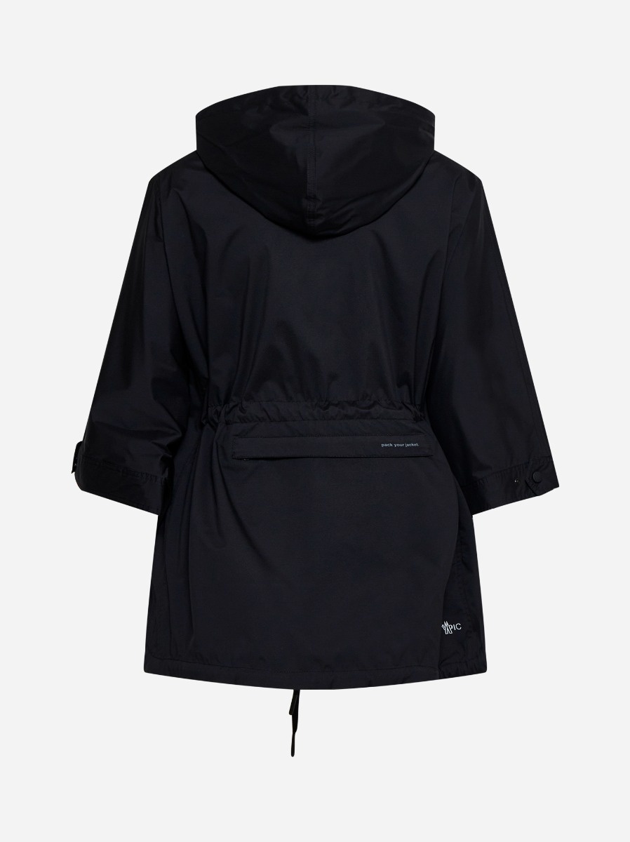 Moncler Grenoble Black Vorassy hooded cape