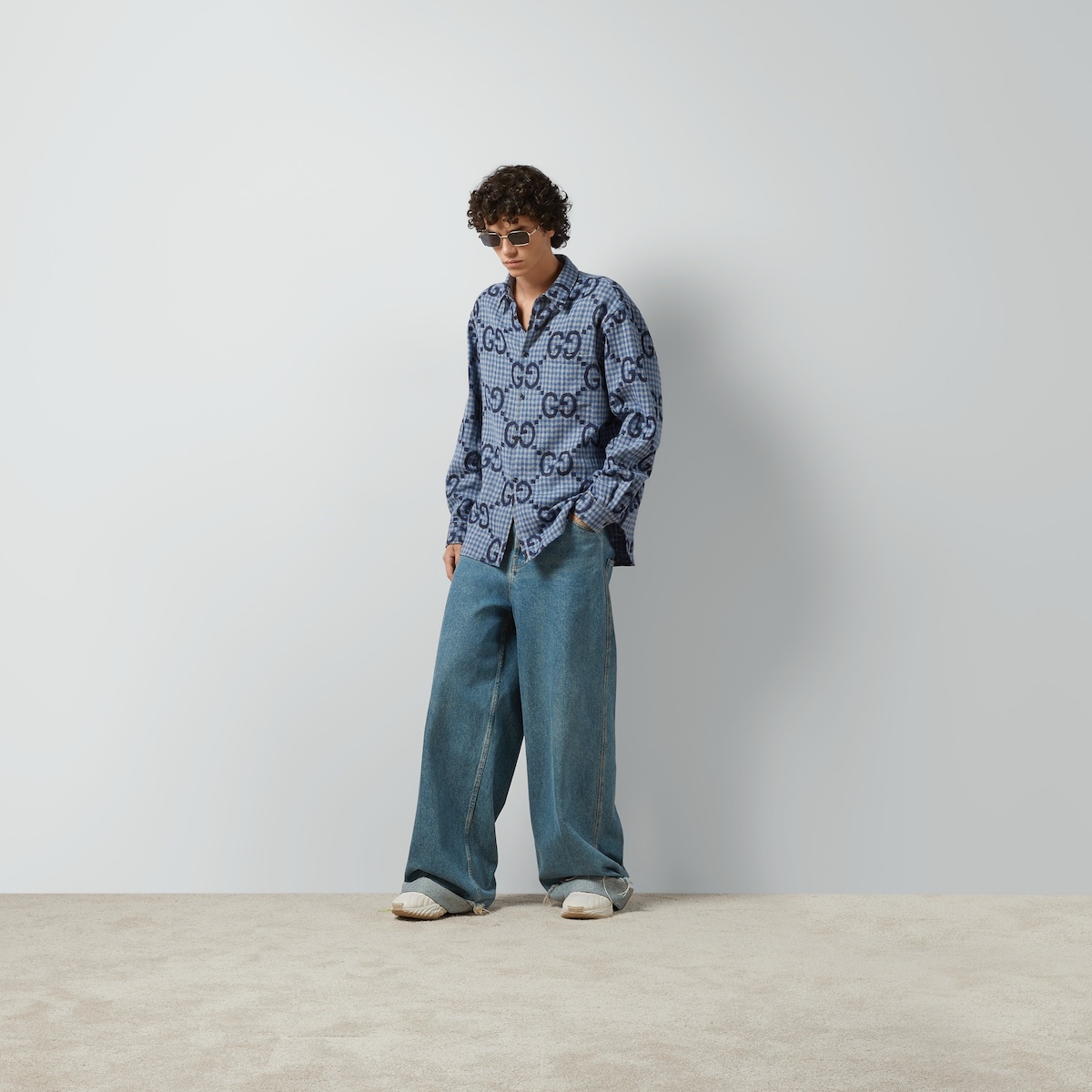 GUCCI Jumbo GG checked wool shirt | REVERSIBLE GUCCI Jumbo GG checked wool shirt | REVERSIBLE