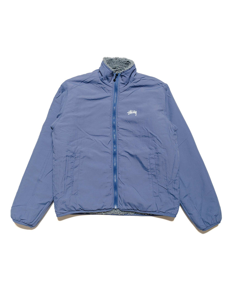 Stüssy Stüssy Sherpa Reversible Jacket Blue Stone outlook