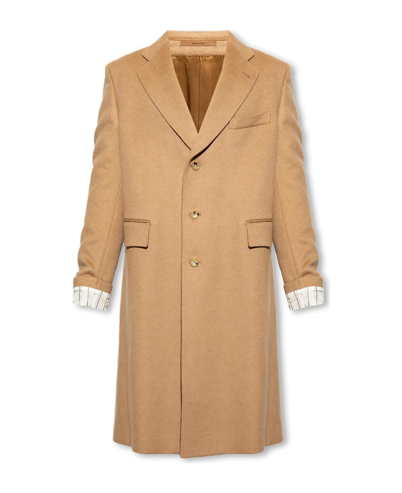 Camel Wool Coat - 1