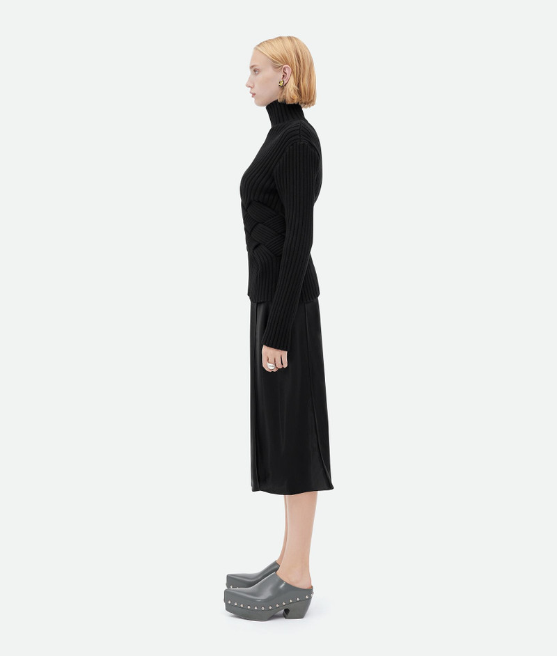 Bottega Veneta intreccio wool jumper outlook