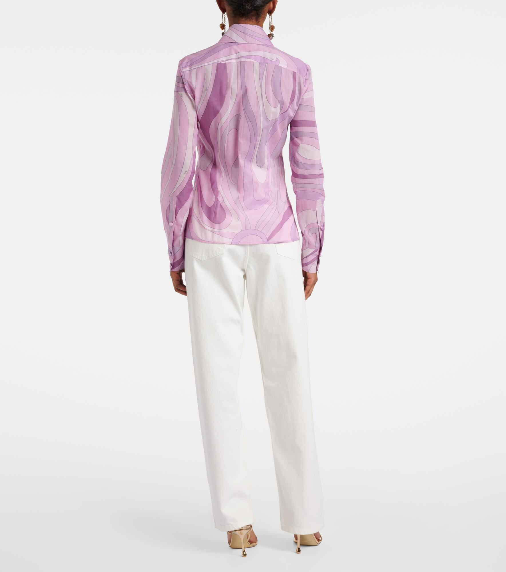 Orchidee cotton muslin shirt - 3