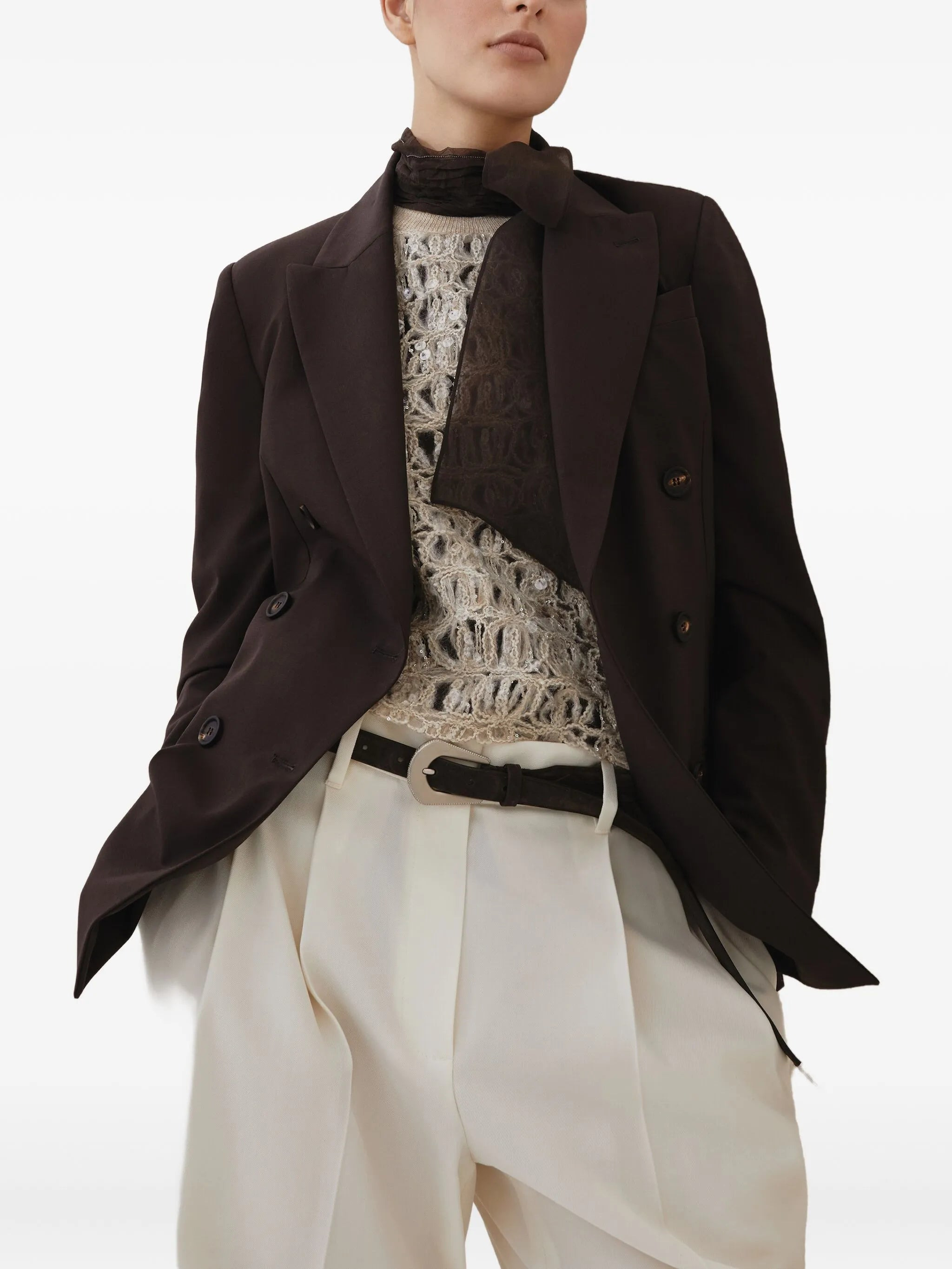 Brunello Cucinelli Double-breasted Tailored Blazer - 3
