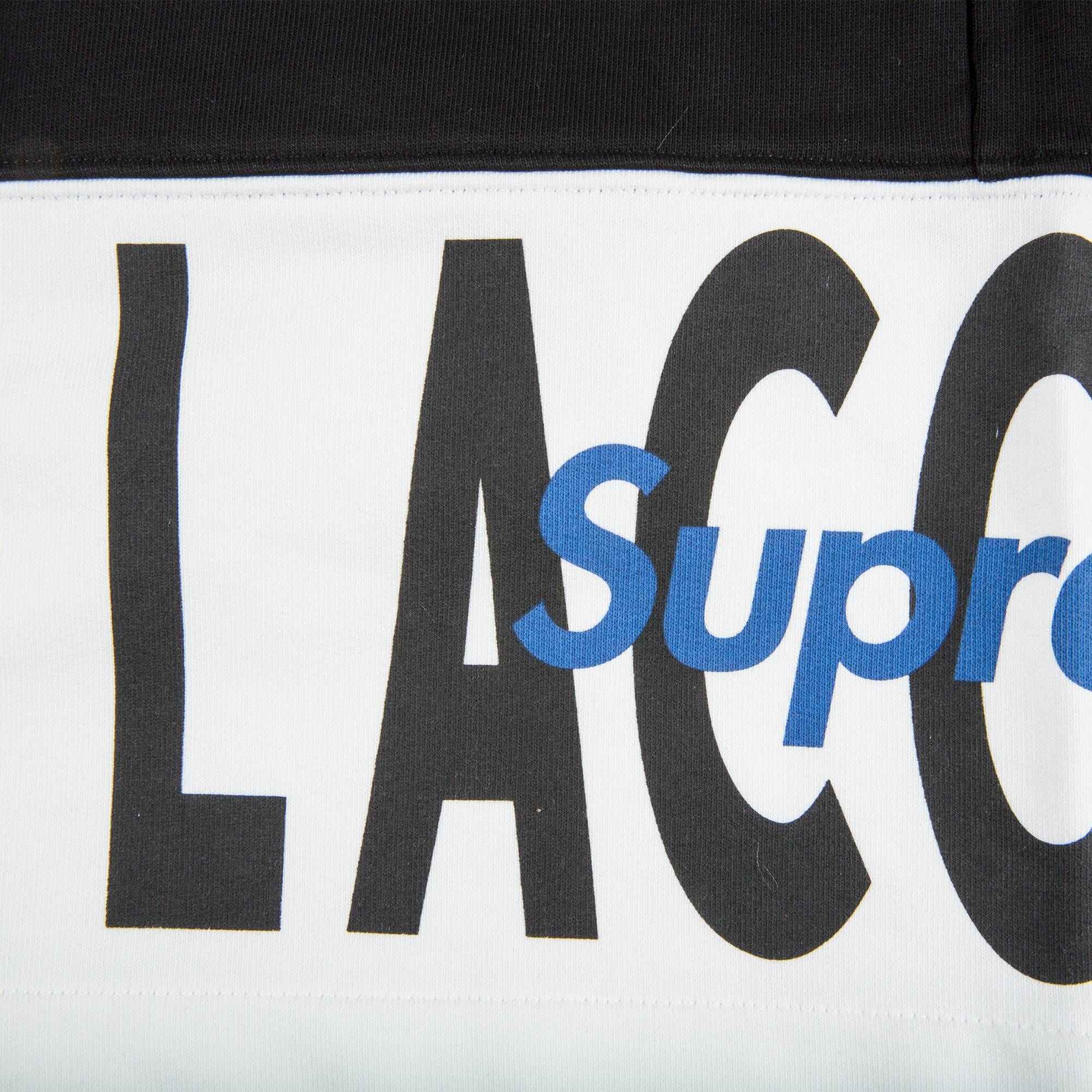 Supreme x Lacoste Logo Panel Sweatshort 'Black' - 3