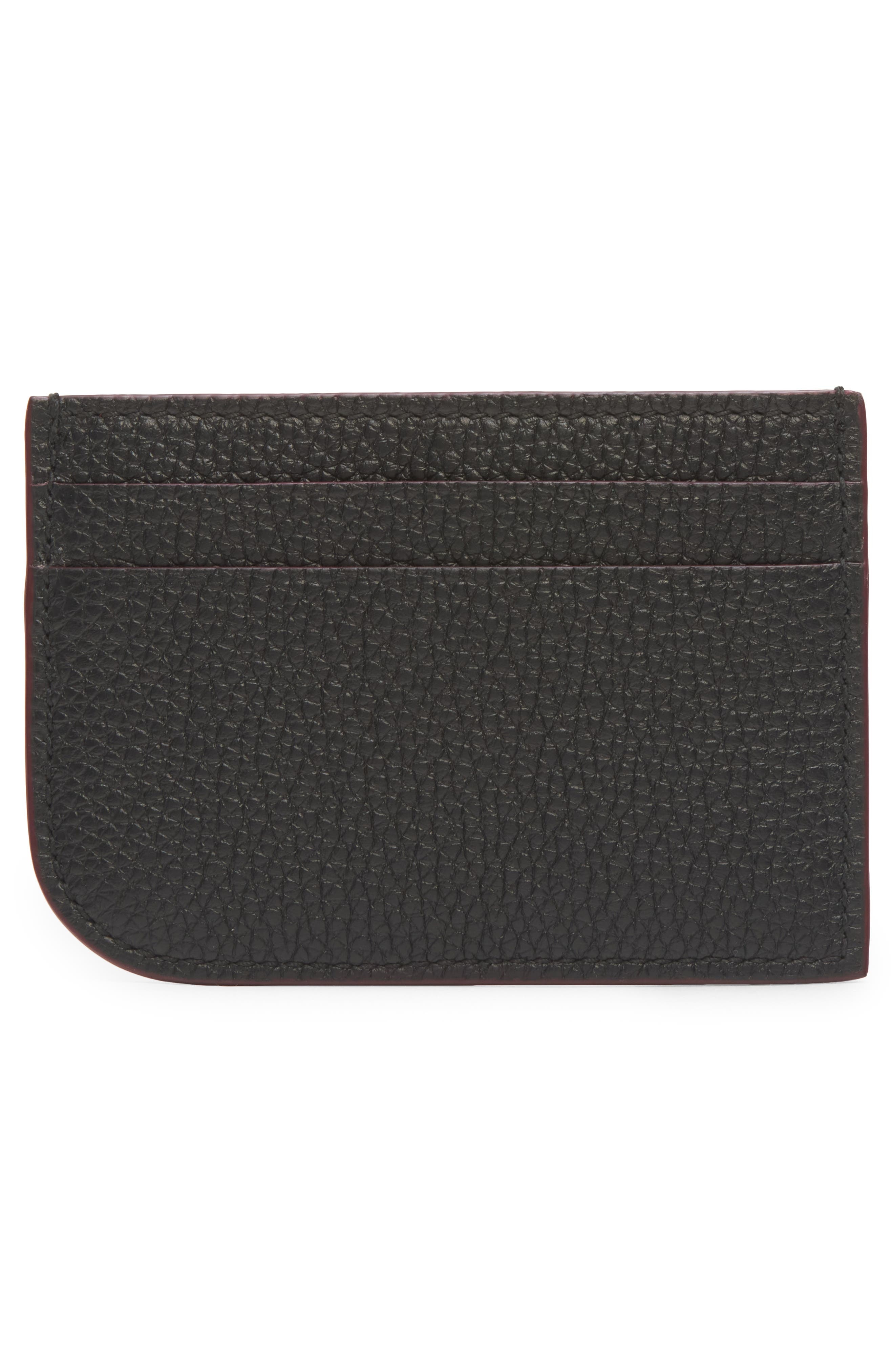 McQueen Sling Card Case in 1000 Black/Silver at Nordstrom - 4
