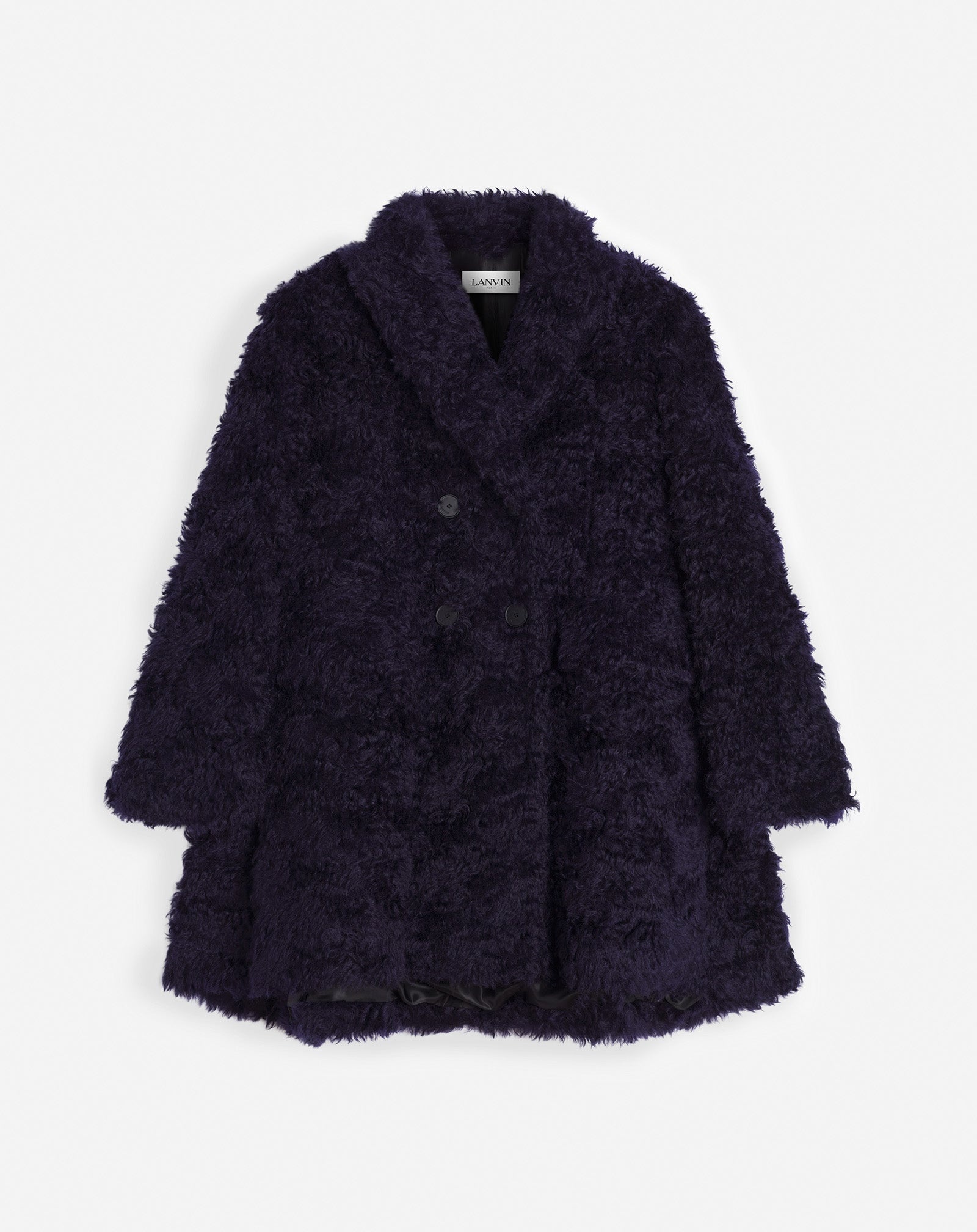 FAUX PUDDLE PEA COAT - 2