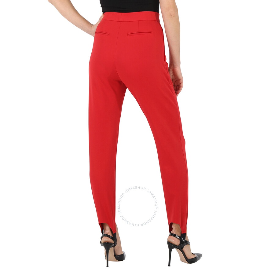 Burberry Ladies High Waisted Jodhpurs In Bright Red - 5